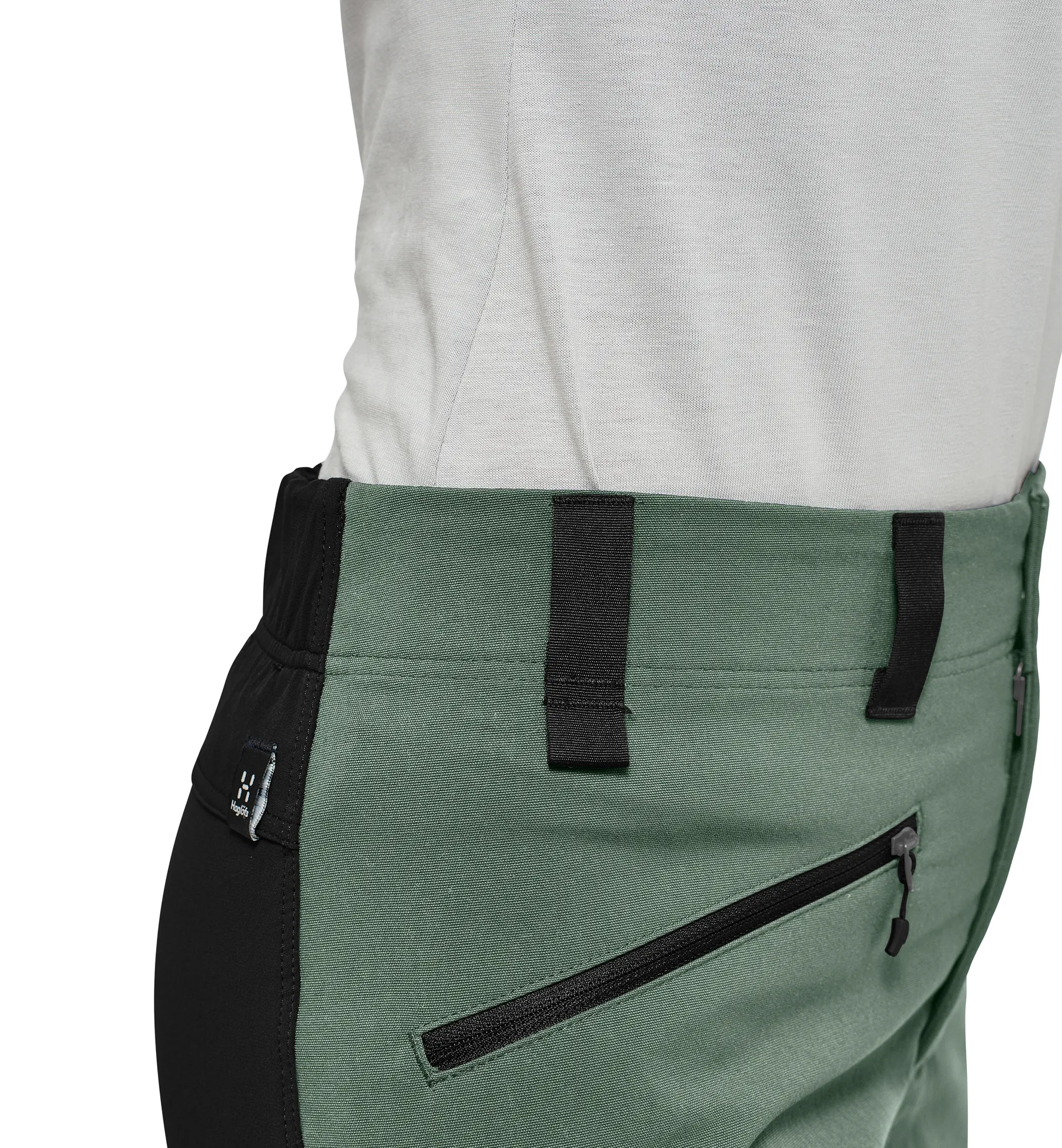 Mid Slim Pant Women Fjell green/True black