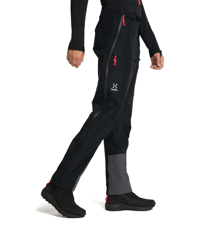 L.I.M ZT Shell GTX PRO Pant Men True black/Zenith red