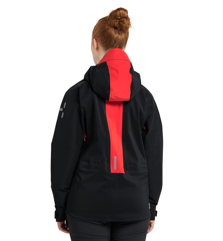 L.I.M ZT Mountain GTX PRO Jacket Women True black/Zenith red