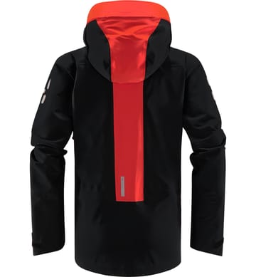 L.I.M ZT Mountain GTX PRO Jacket Women True black/Zenith red