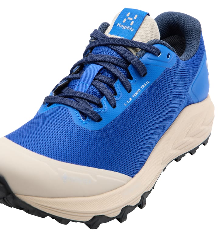 Haglöfs L.I.M Tempo Trail GTX Low Women Electric Blue/Chalk Beige Haglöfs L.I.M Tempo Trail GTX Low Women Electric Blue/Chalk Beige