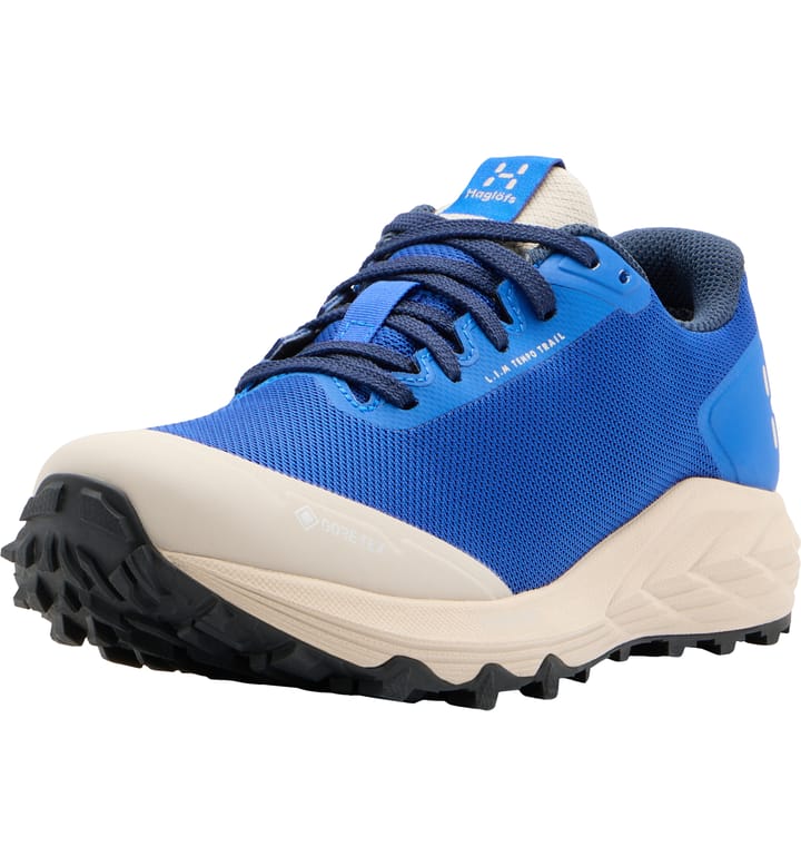 Haglöfs L.I.M Tempo Trail GTX Low Women Electric Blue/Chalk Beige Haglöfs L.I.M Tempo Trail GTX Low Women Electric Blue/Chalk Beige