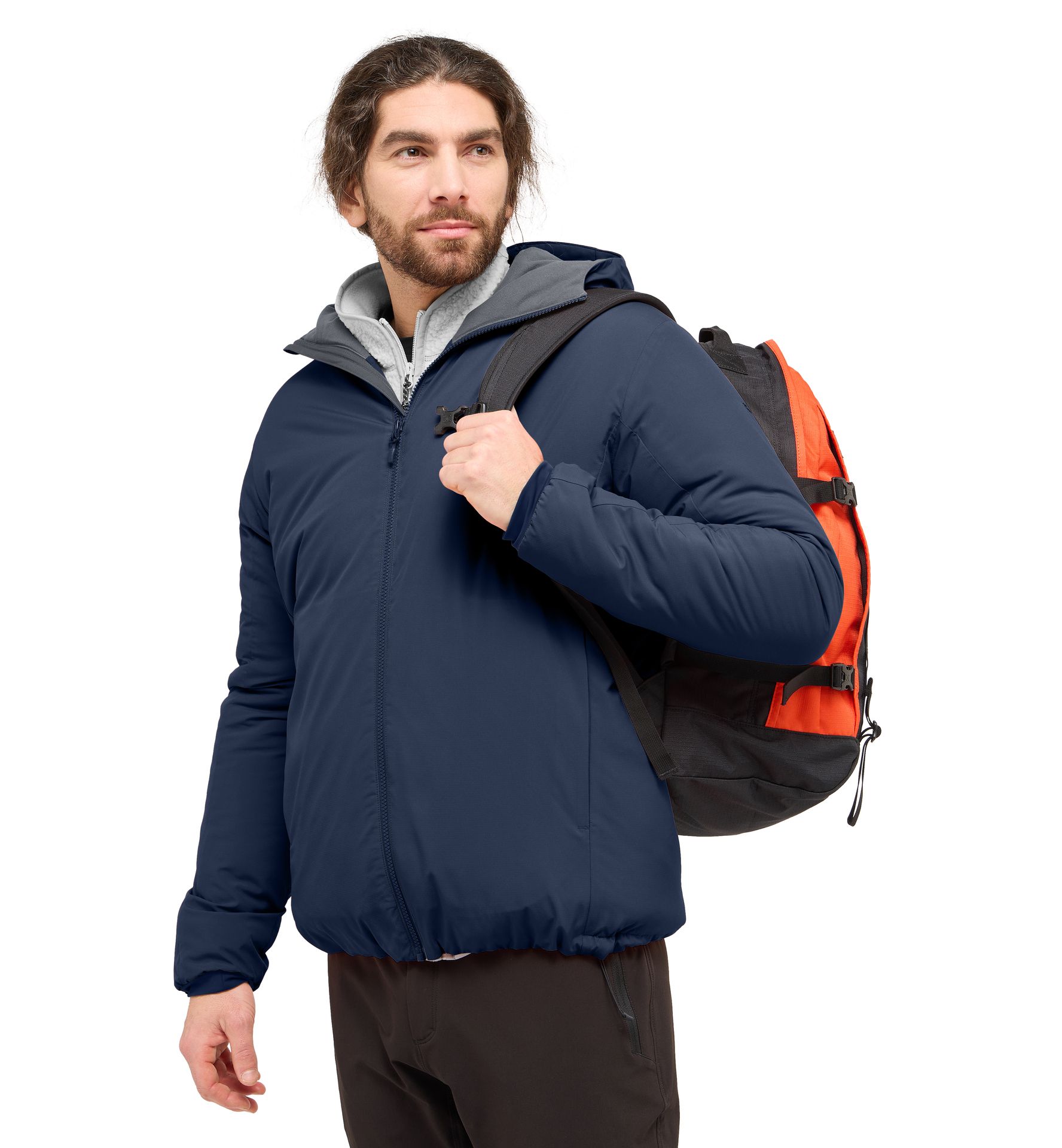 Mimic Alert Hood Men Tarn Blue
