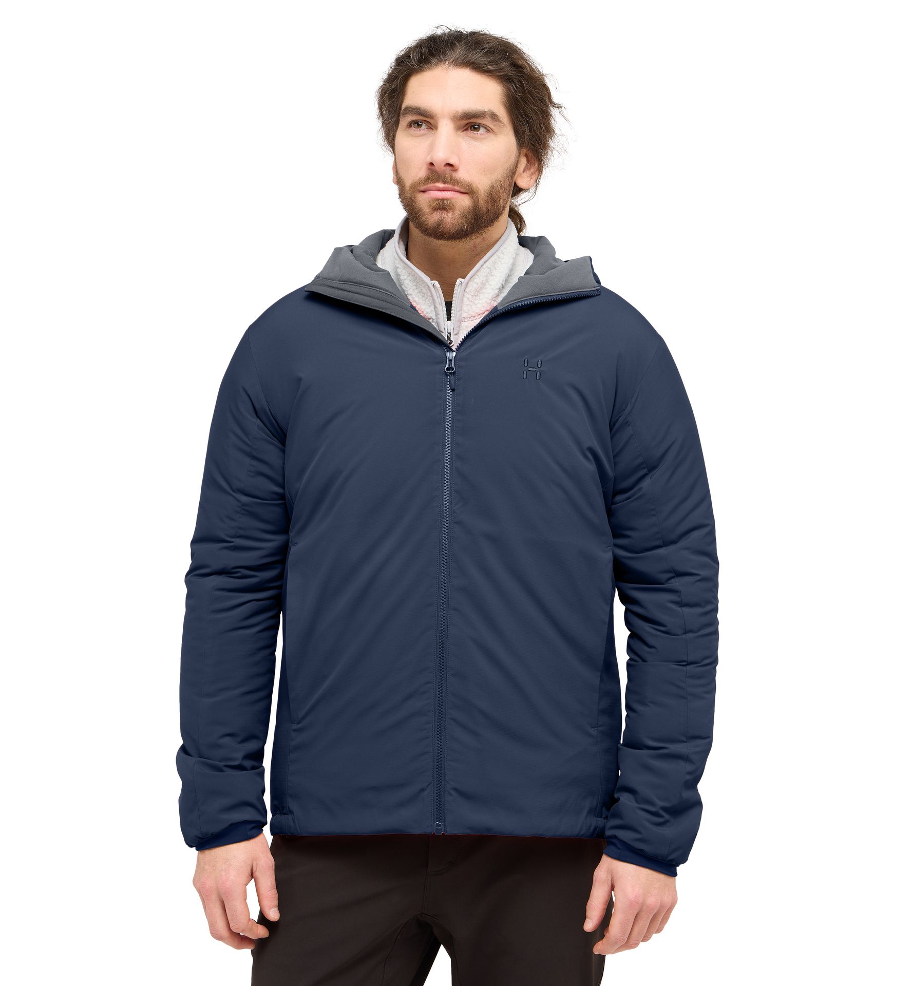 Mimic Alert Hood Men Tarn Blue