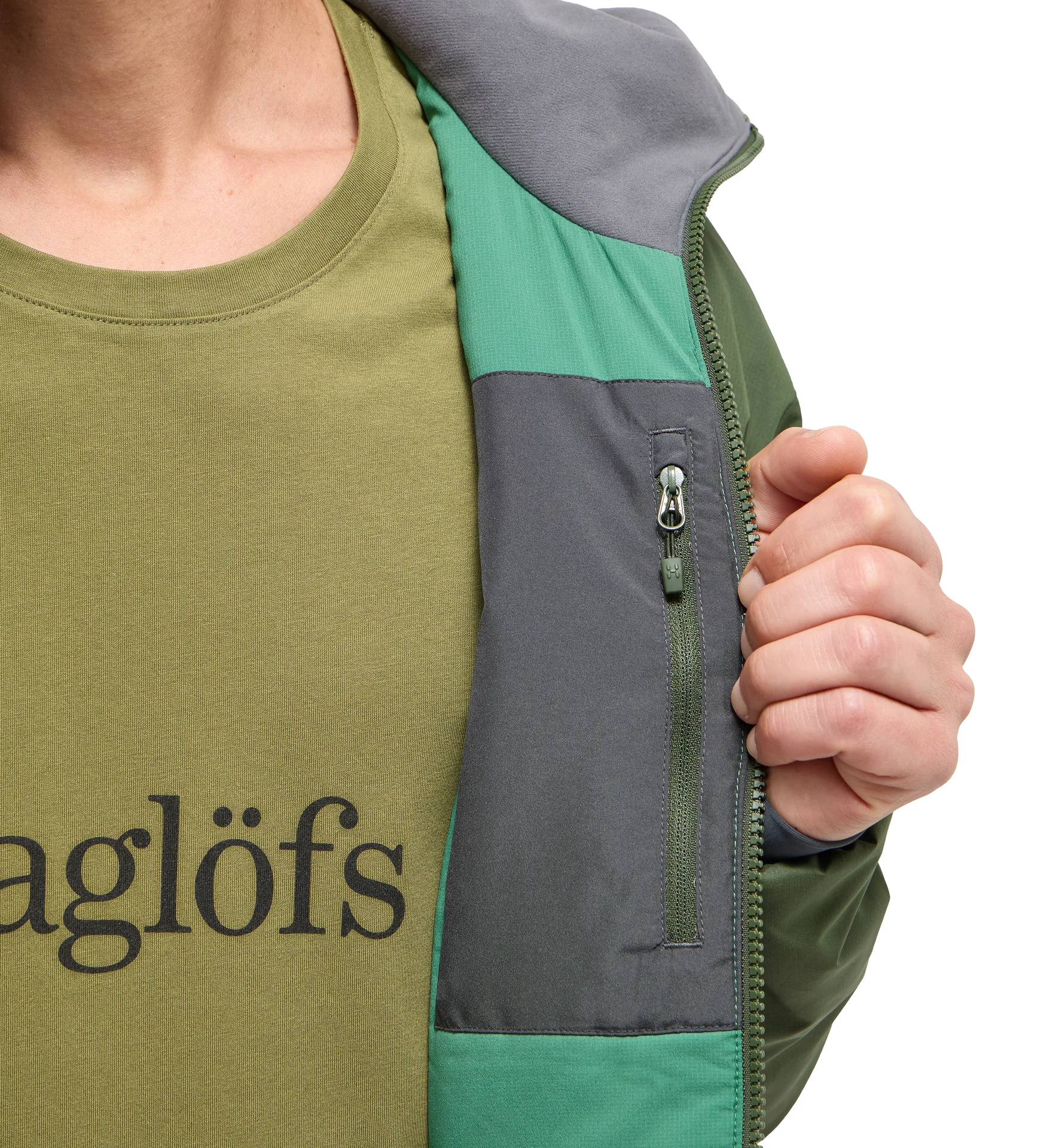 Mimic Alert Hood Men Seaweed Green