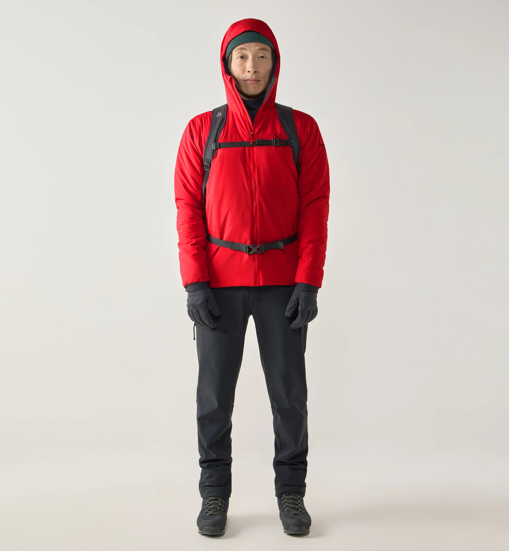 Mimic Alert Hood Men Bright Red