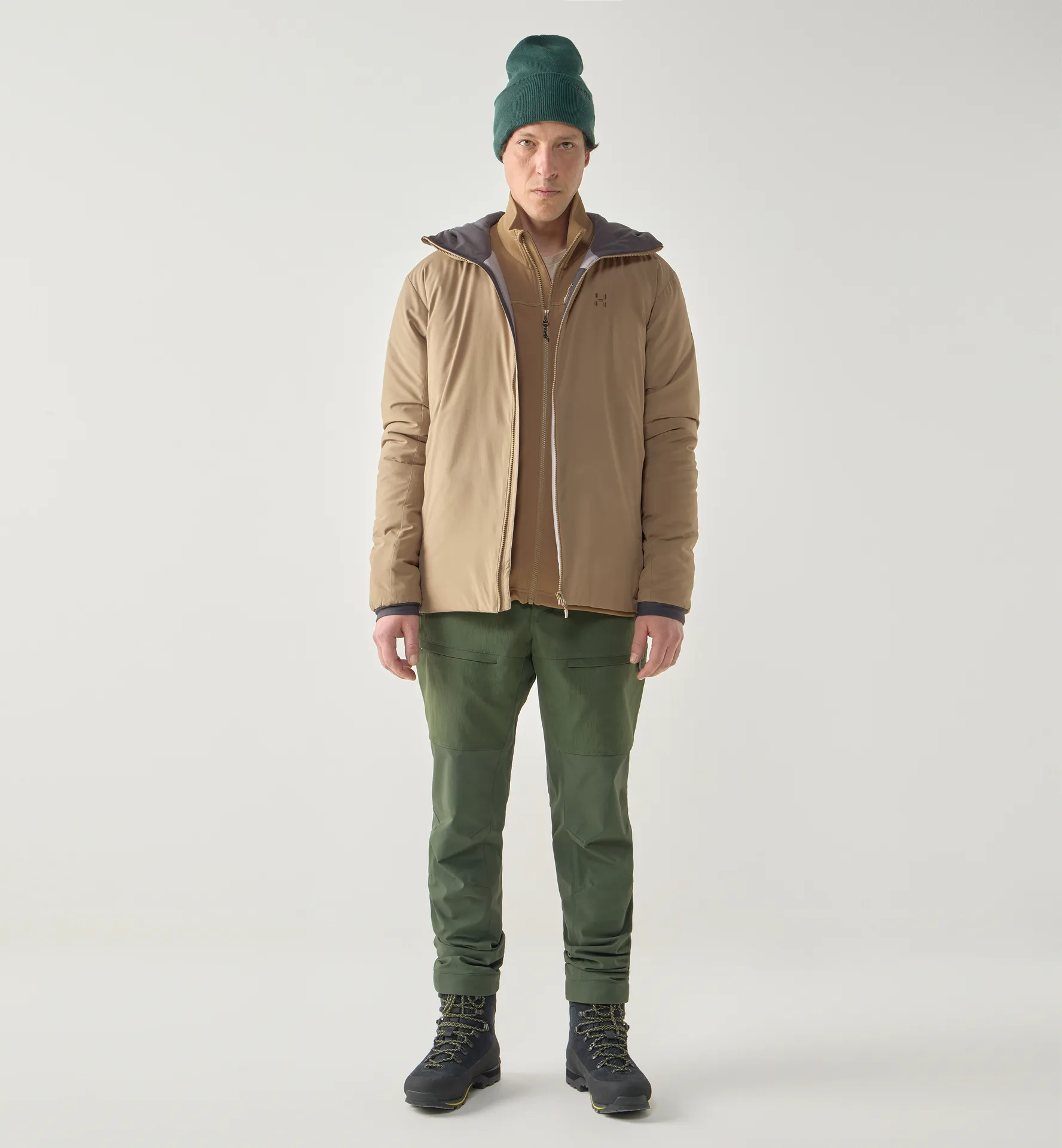 Mimic Alert Hood Men Oak Brown