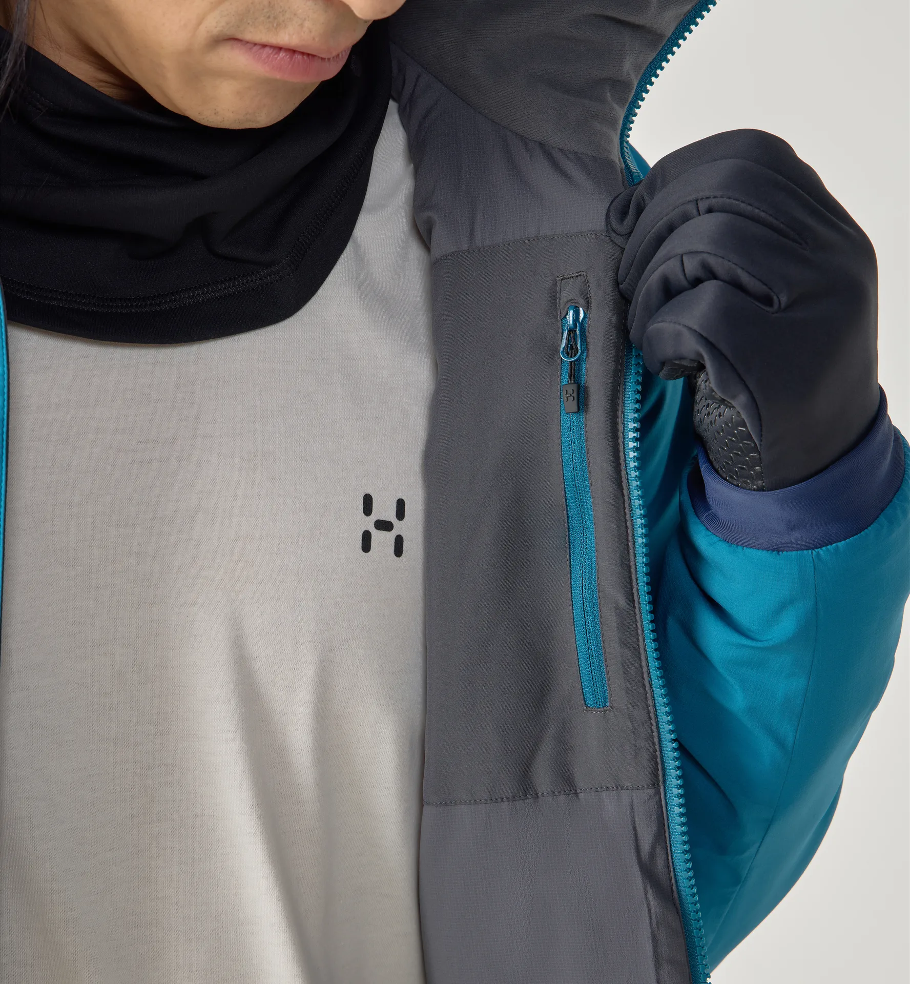 Mimic Alert Hood Men Deep Teal