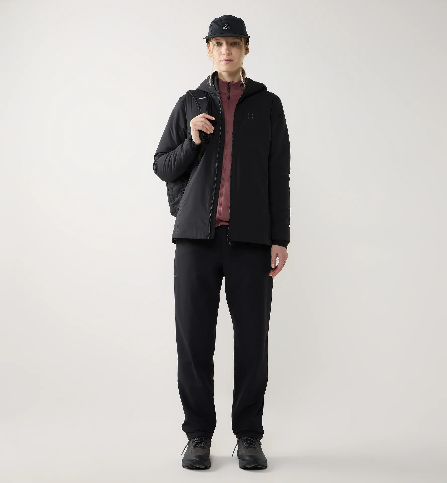 Mimic Alert Hood Women True Black