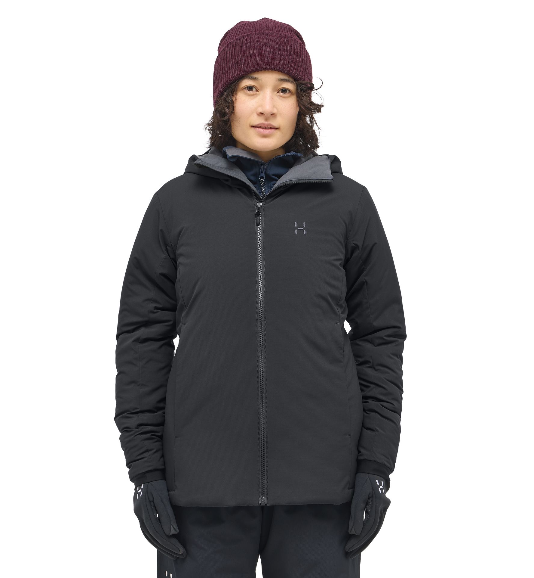 Mimic Alert Hood Women True Black