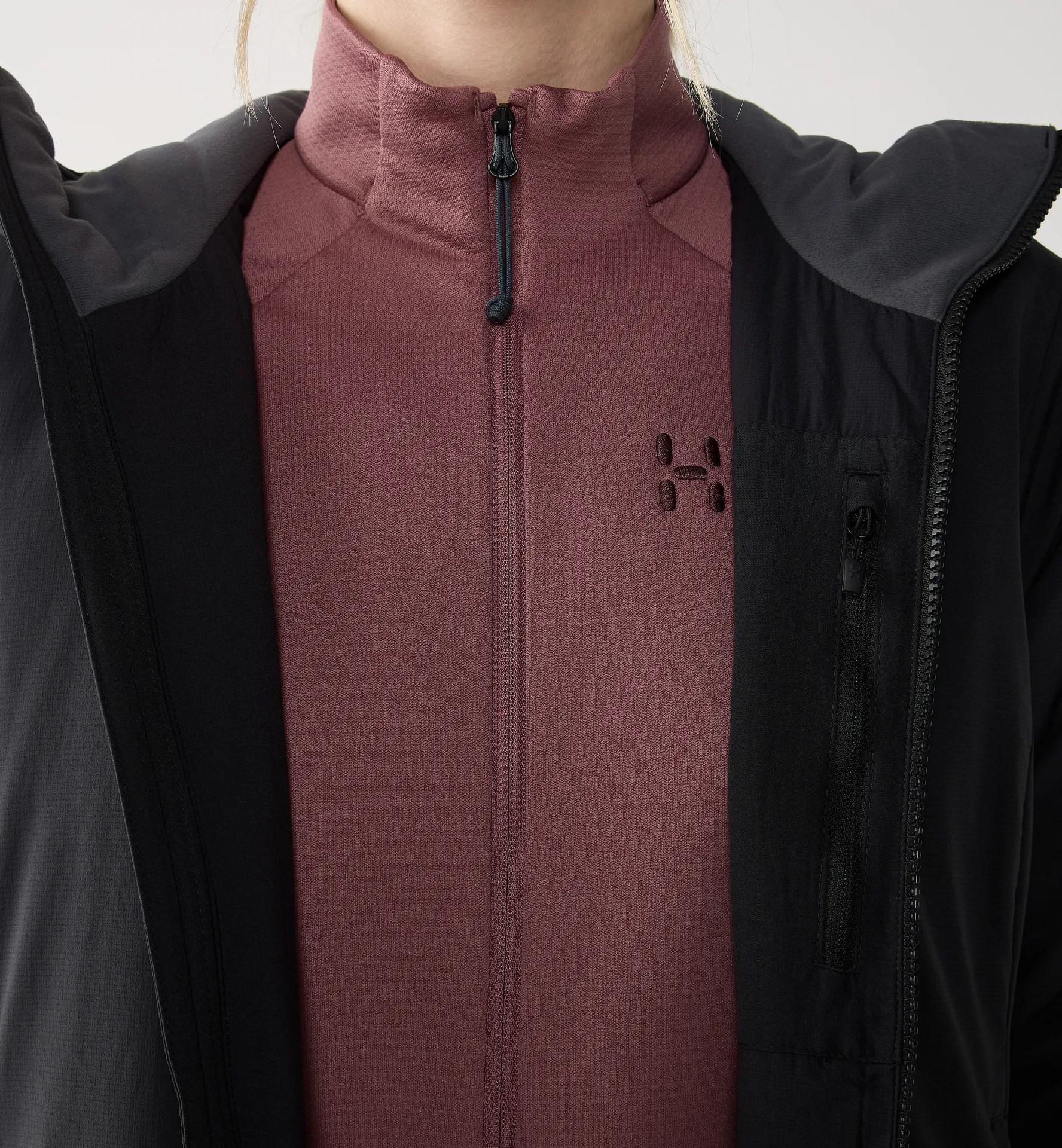 Mimic Alert Hood Women True Black