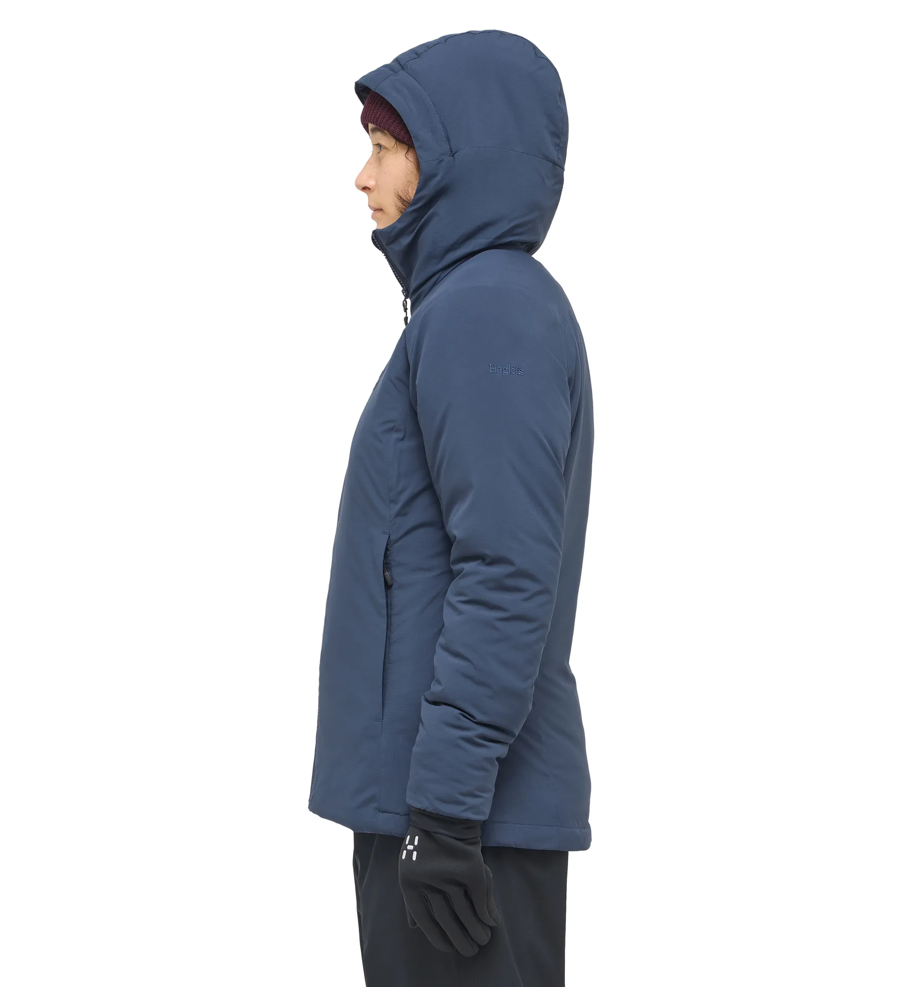 Mimic Alert Hood Women Tarn Blue