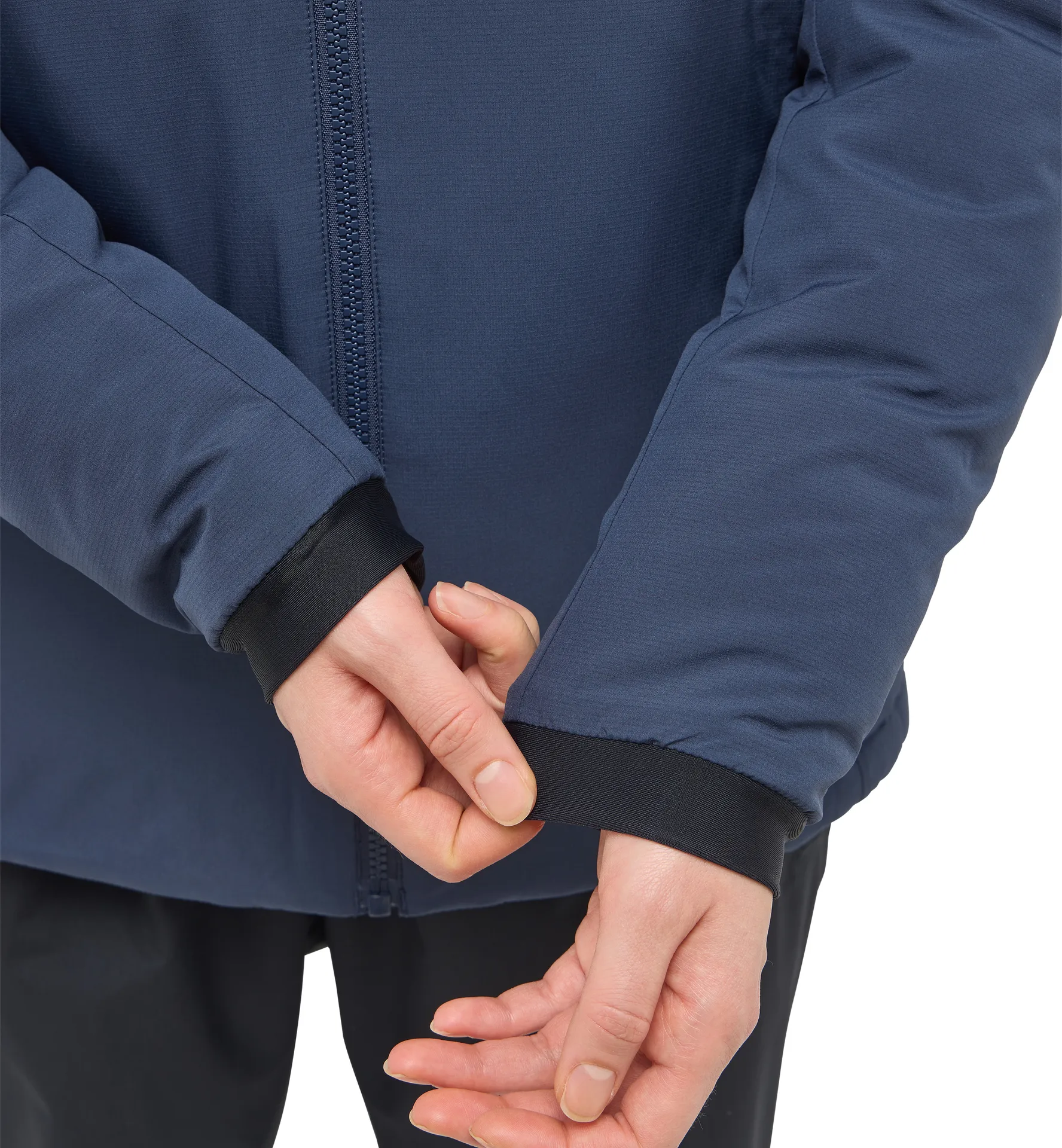 Mimic Alert Hood Women Tarn Blue