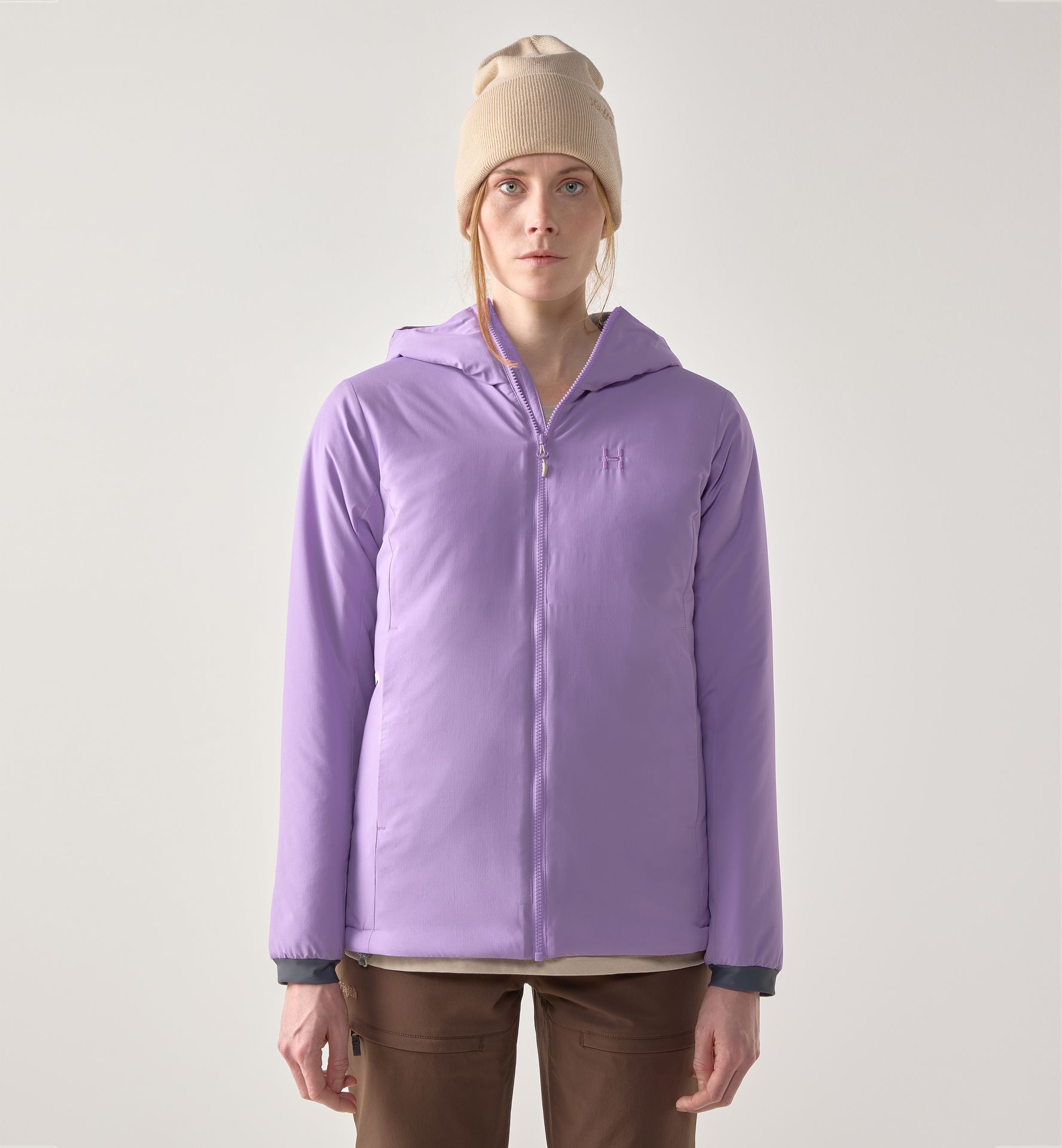 Mimic Alert Hood Women Purple Ice