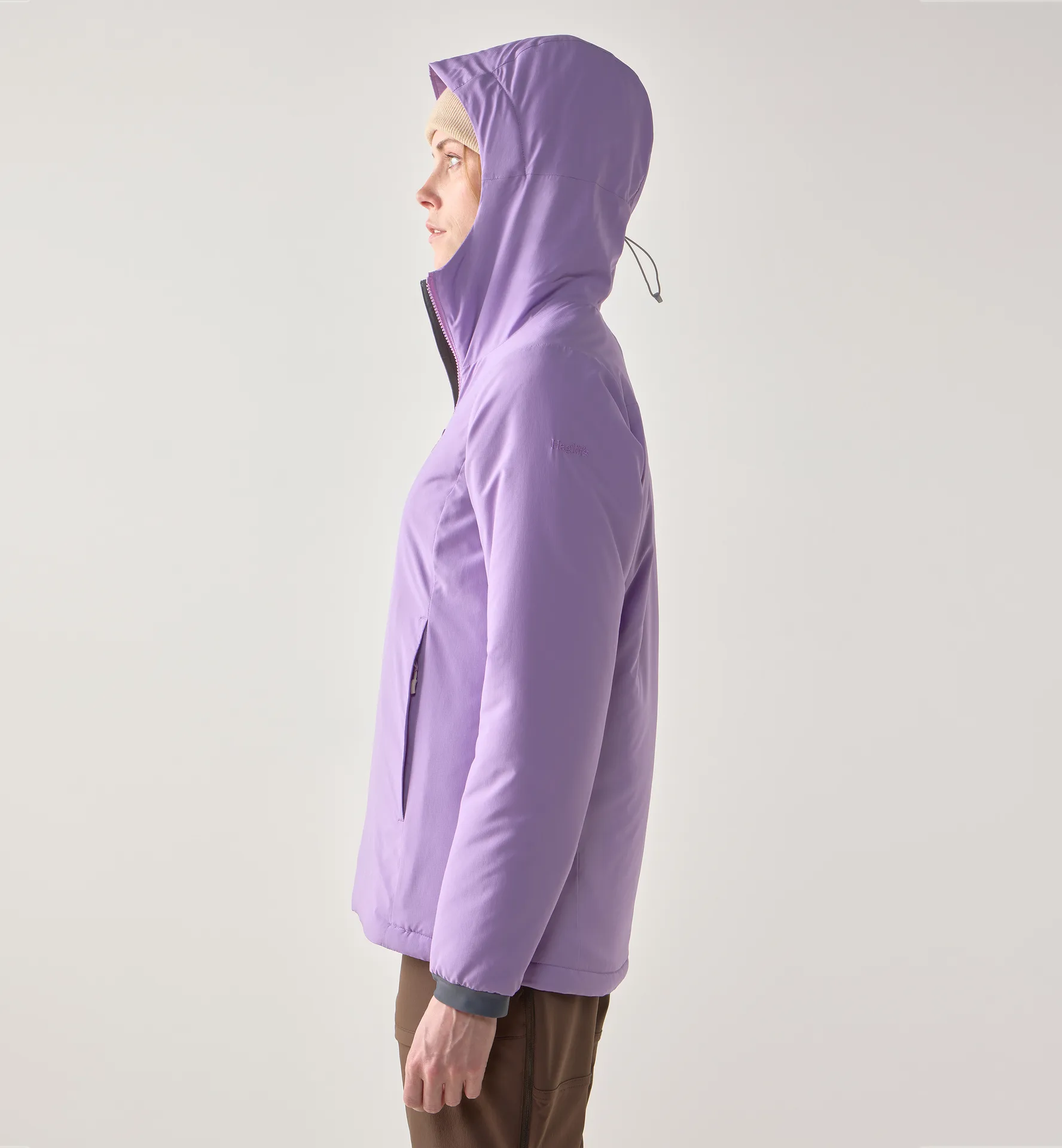 Mimic Alert Hood Women Purple Ice