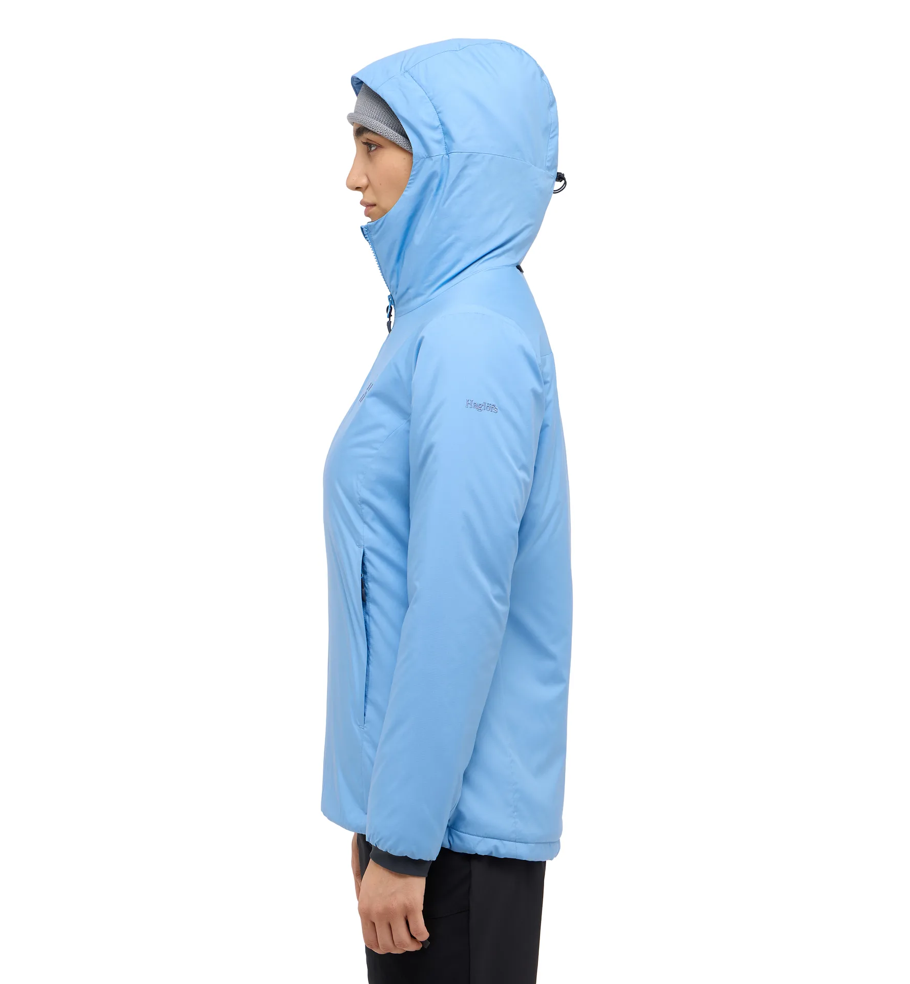 Mimic Alert Hood Women Sky Blue