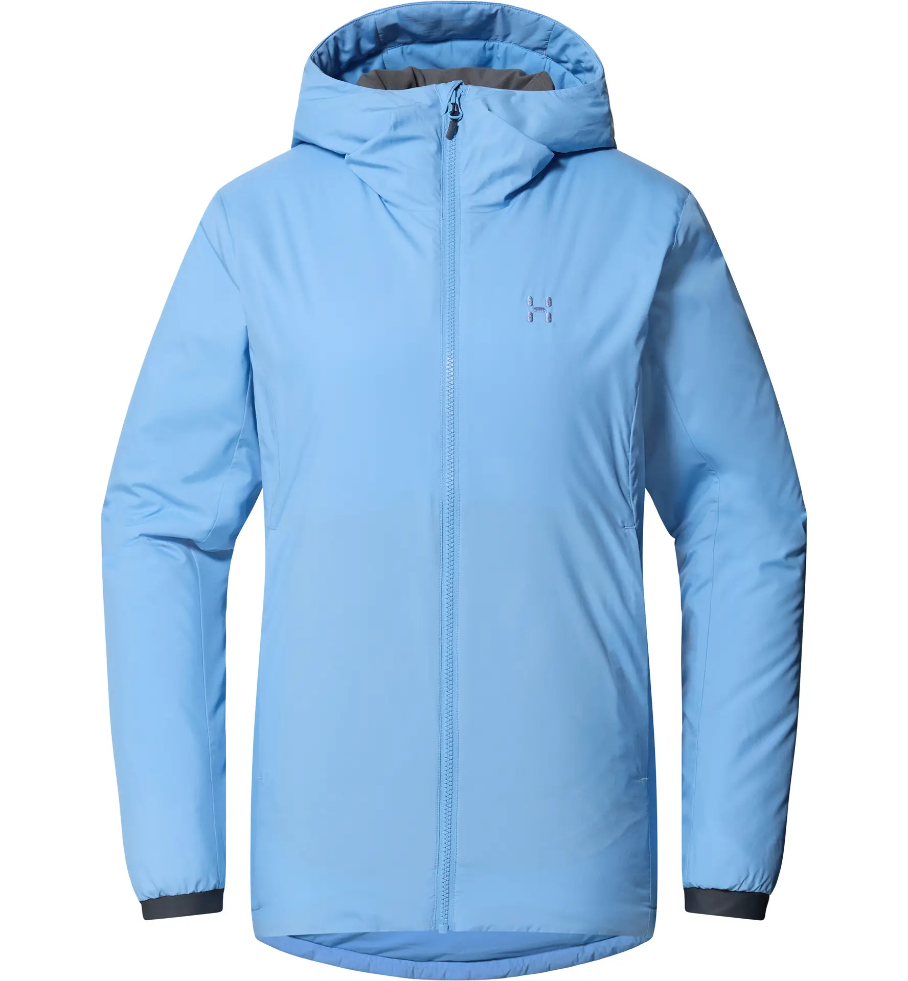 Mimic Alert Hood Women Sky Blue