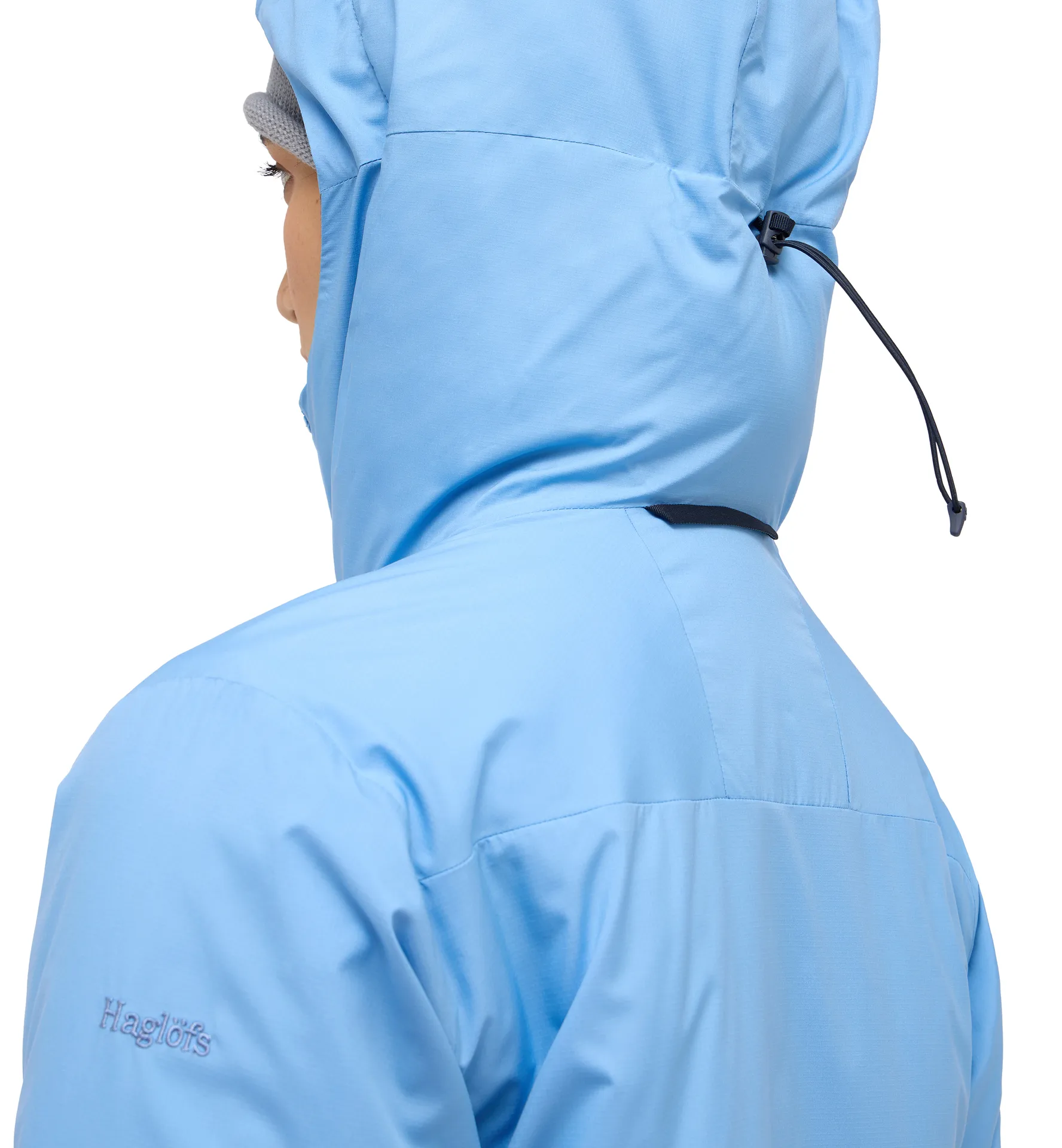 Mimic Alert Hood Women Sky Blue