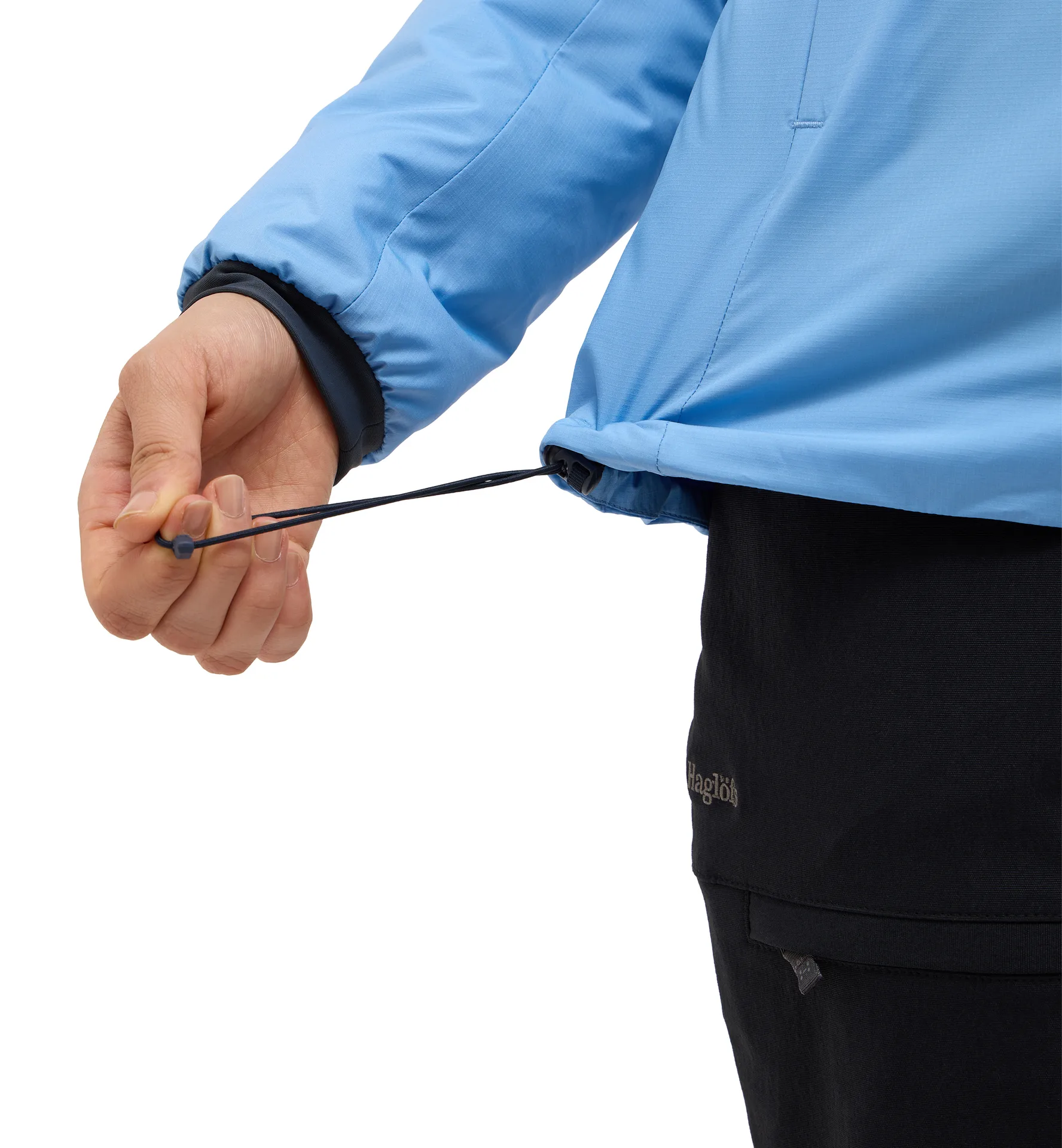 Mimic Alert Hood Women Sky Blue