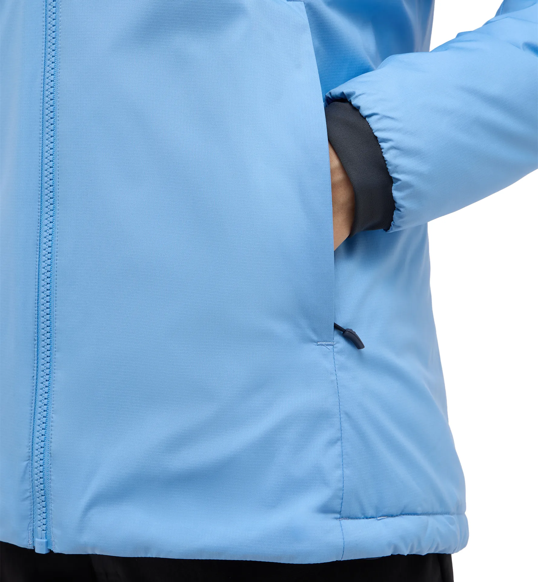 Mimic Alert Hood Women Sky Blue