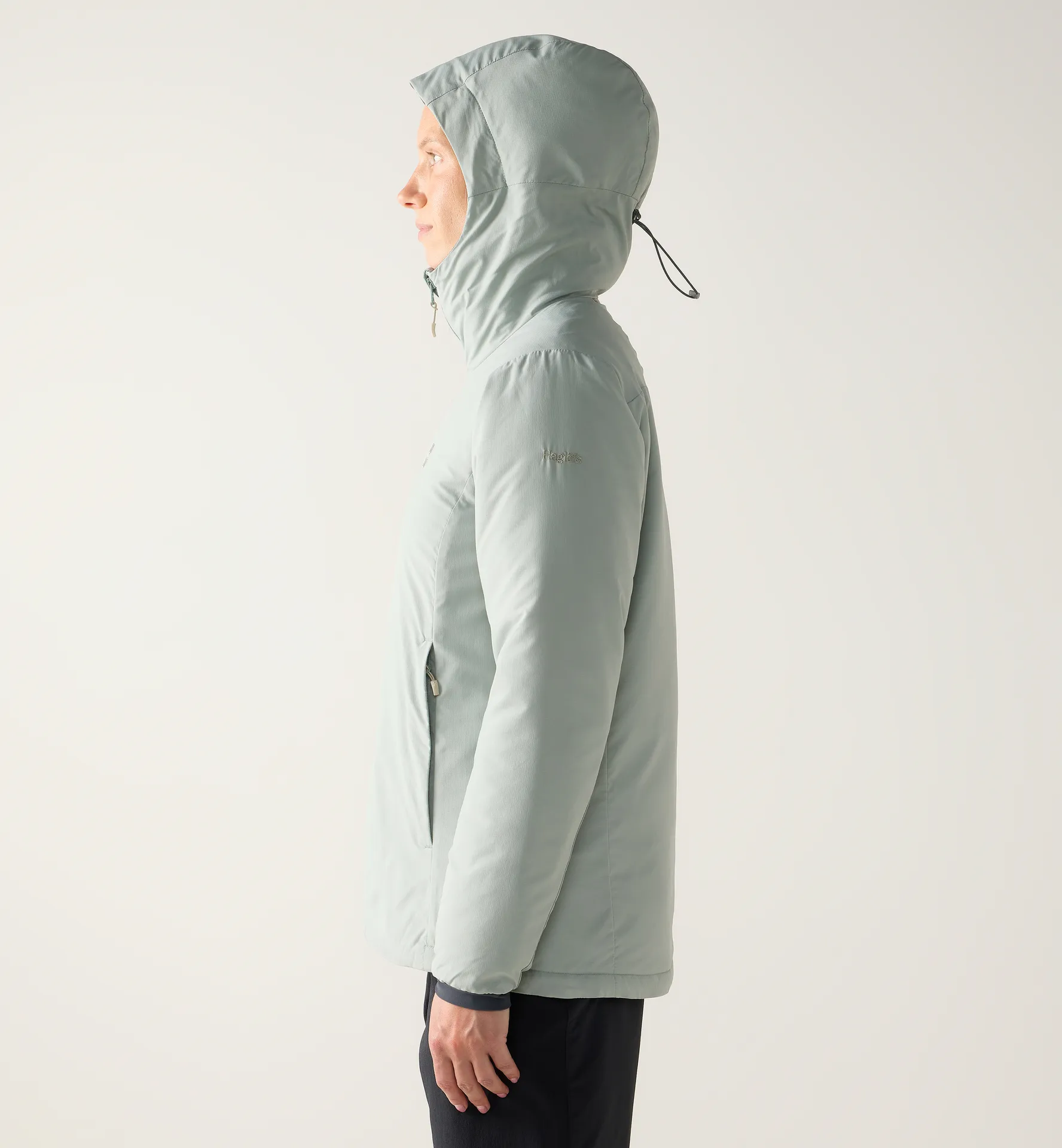 Mimic Alert Hood Women Dew Green
