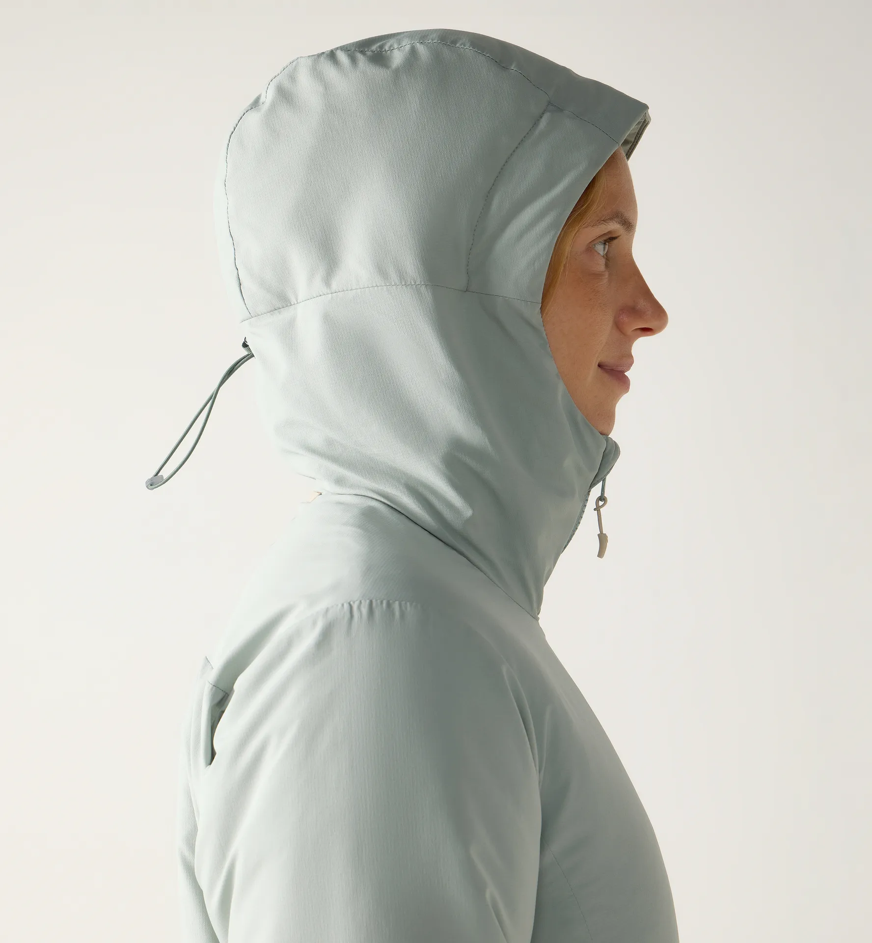 Mimic Alert Hood Women Dew Green