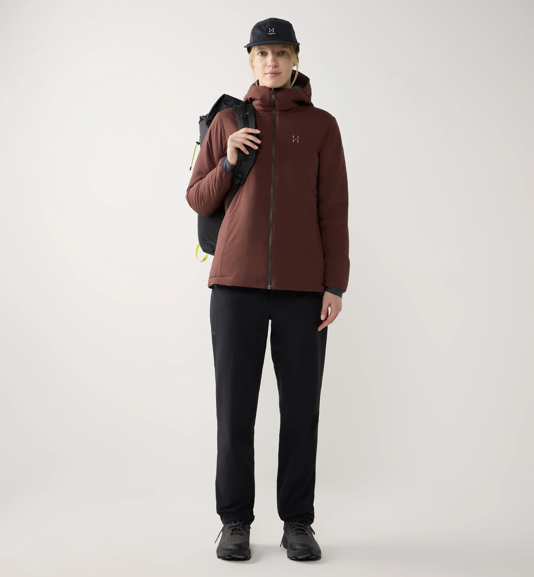 Mimic Alert Hood Women Maroon Trail
