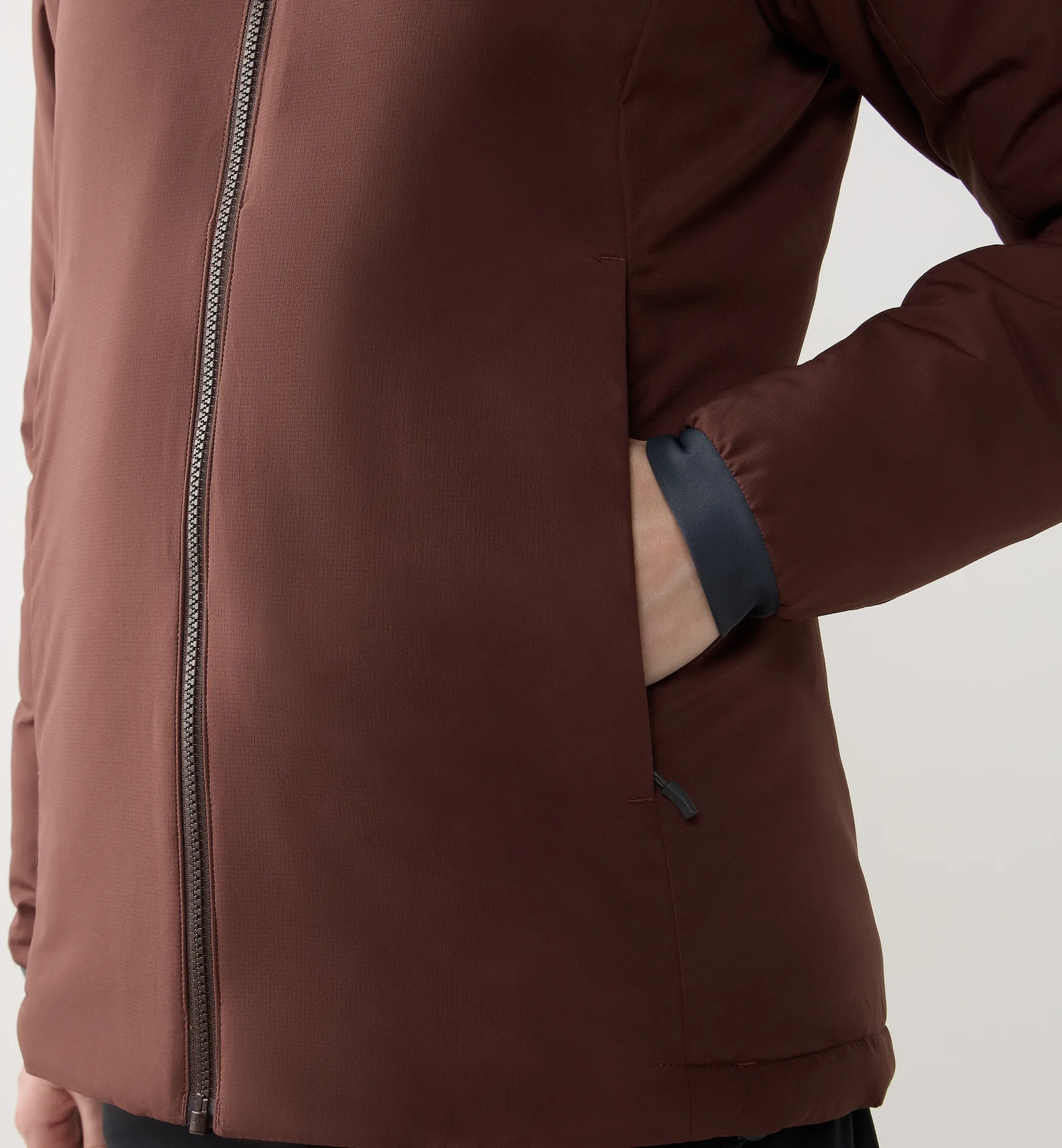 Mimic Alert Hood Women Maroon Trail