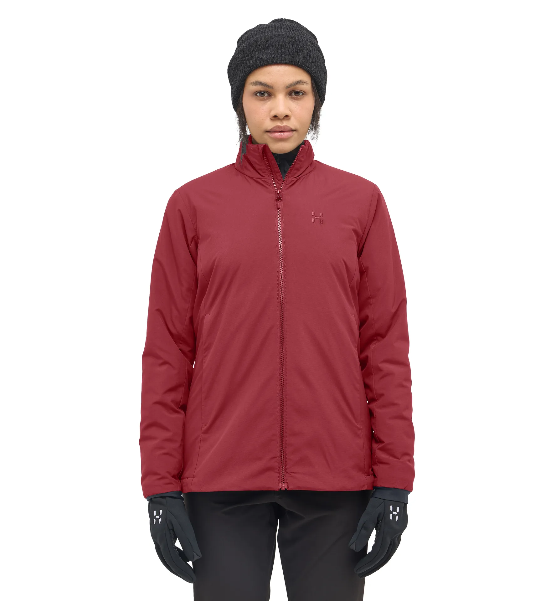 Mimic Alert Jacket Women Carmine Red
