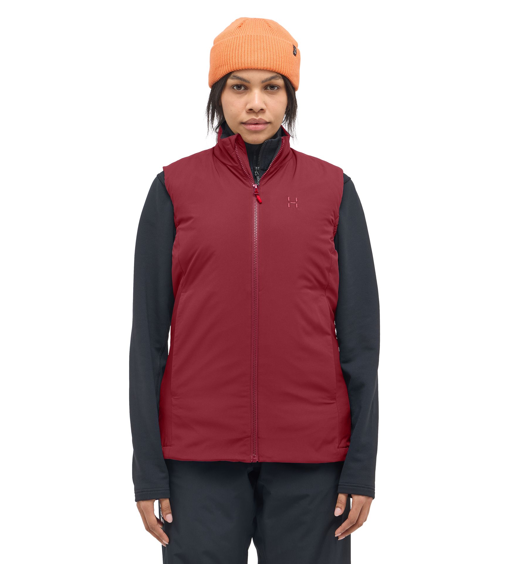 Mimic Alert Vest Women Carmine Red