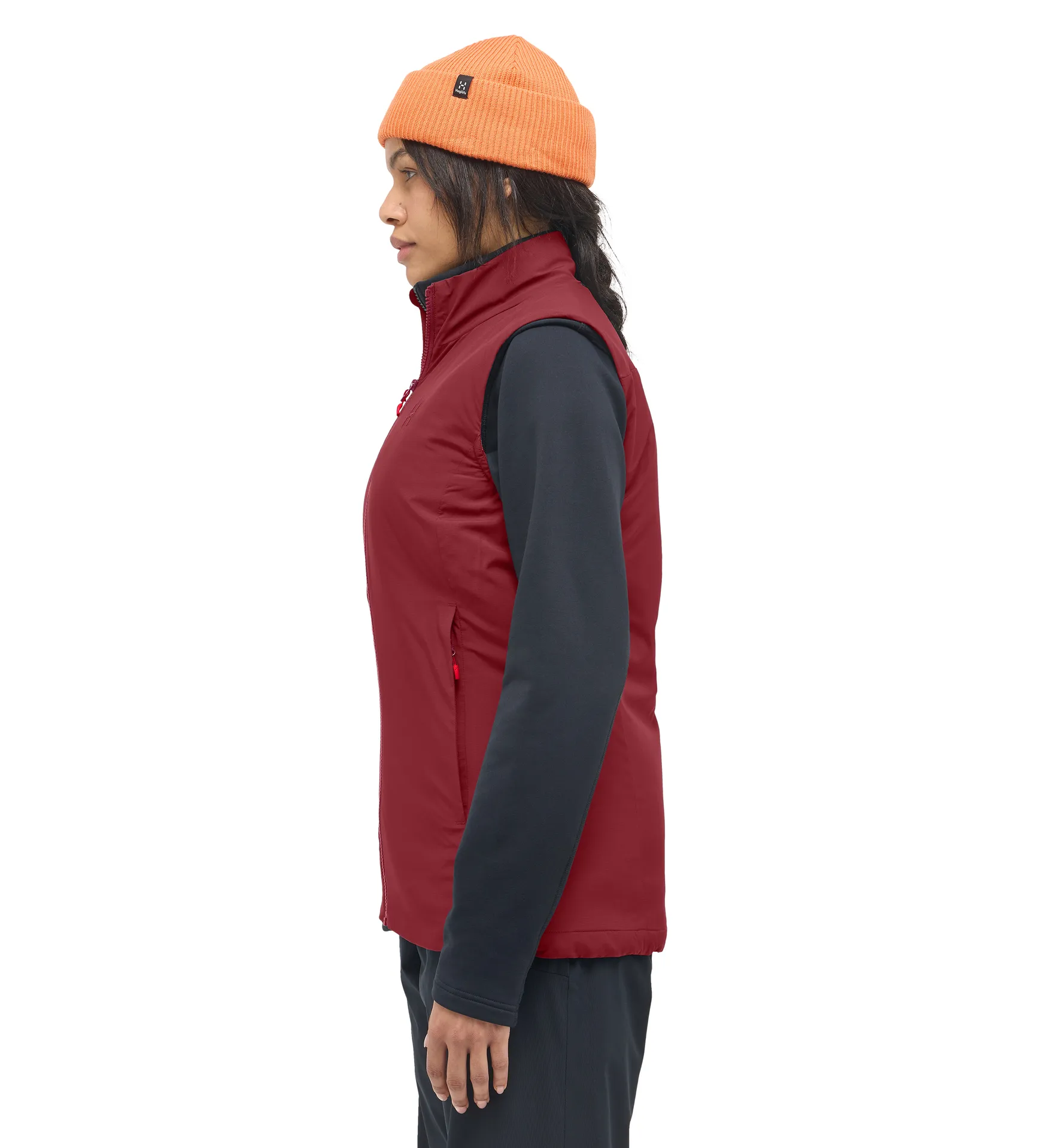 Mimic Alert Vest Women Carmine Red