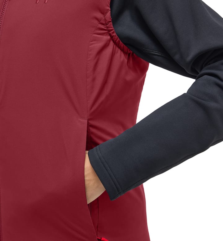 Mimic Alert Vest Women Carmine Red Mimic Alert Vest Women Carmine Red