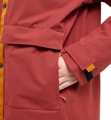 Mono Proof Parka Women Carmine Red