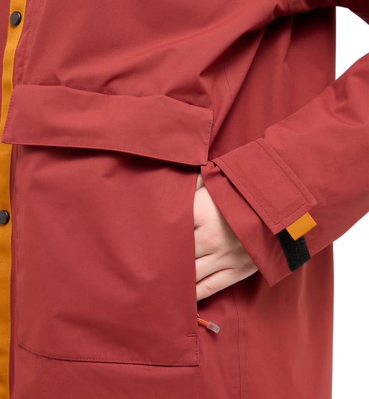 Mono Proof Parka Women Carmine Red