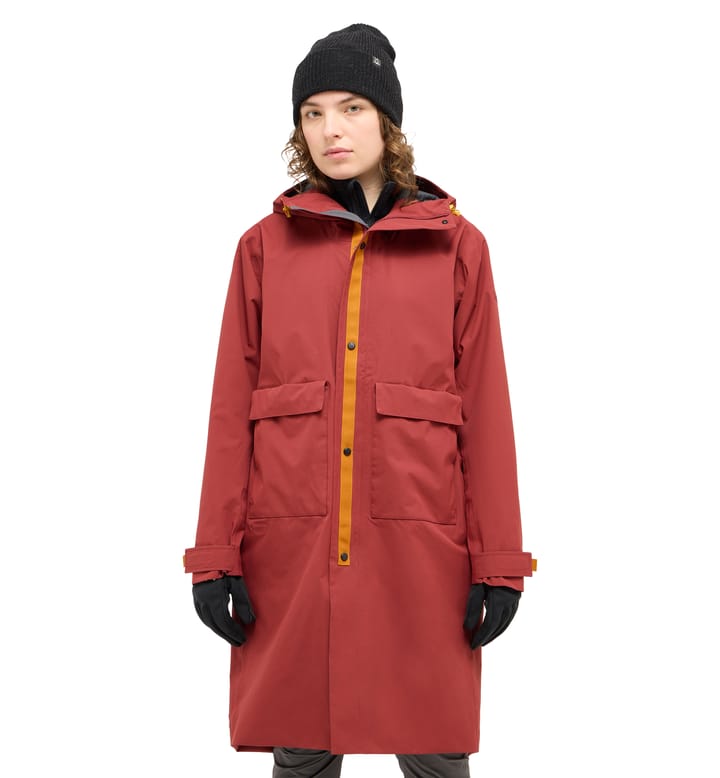 Mono Proof Parka Women Carmine Red