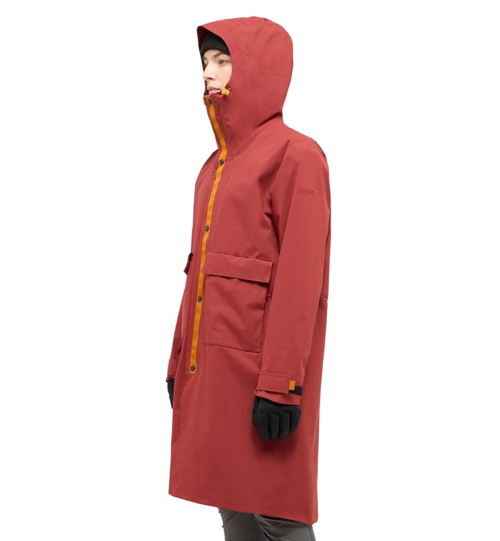 Mono Proof Parka Women Carmine Red