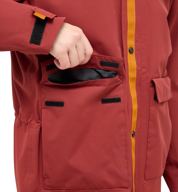 Mono Proof Parka Women Carmine Red