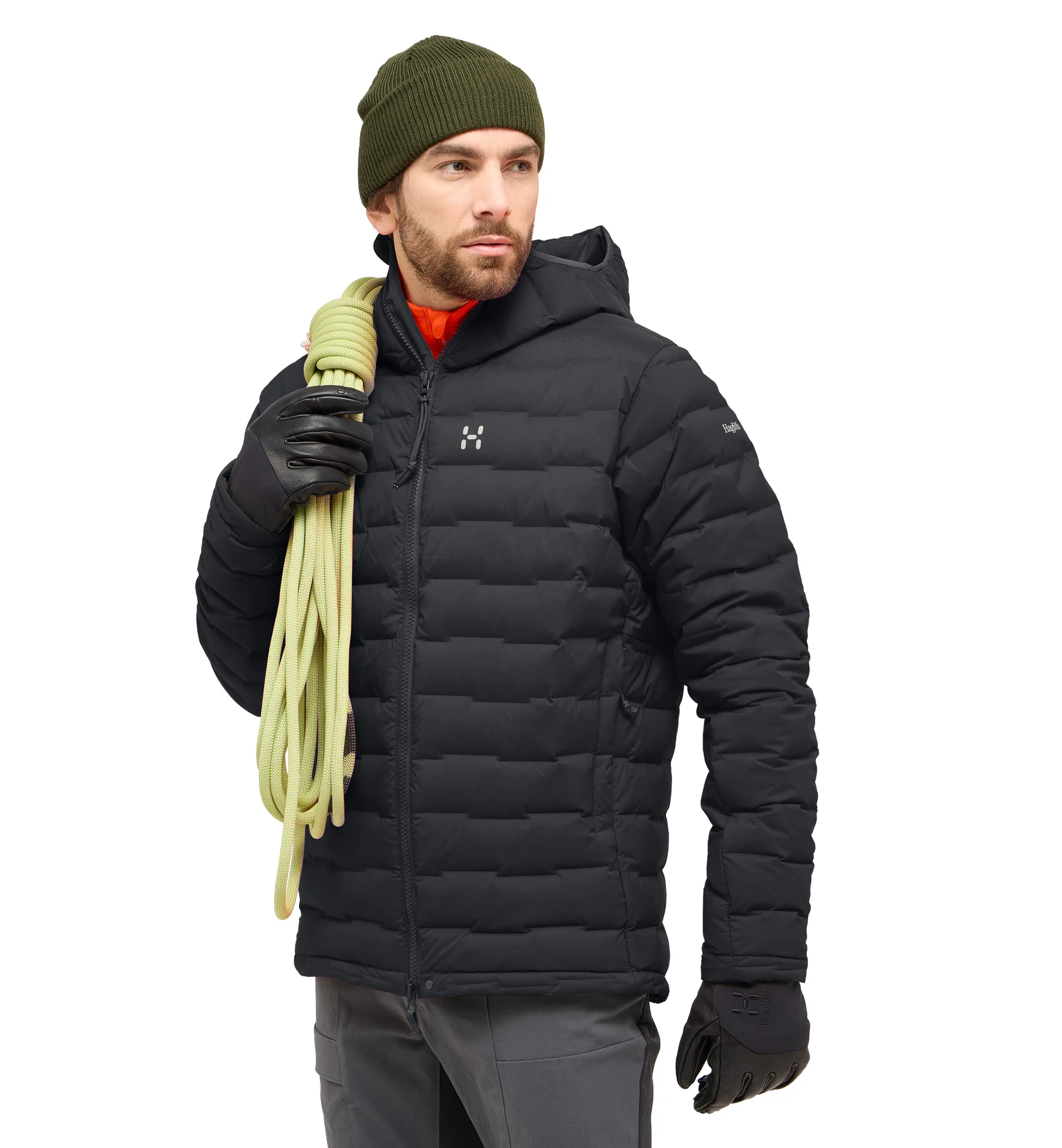 Spitz Down Hood Men True Black