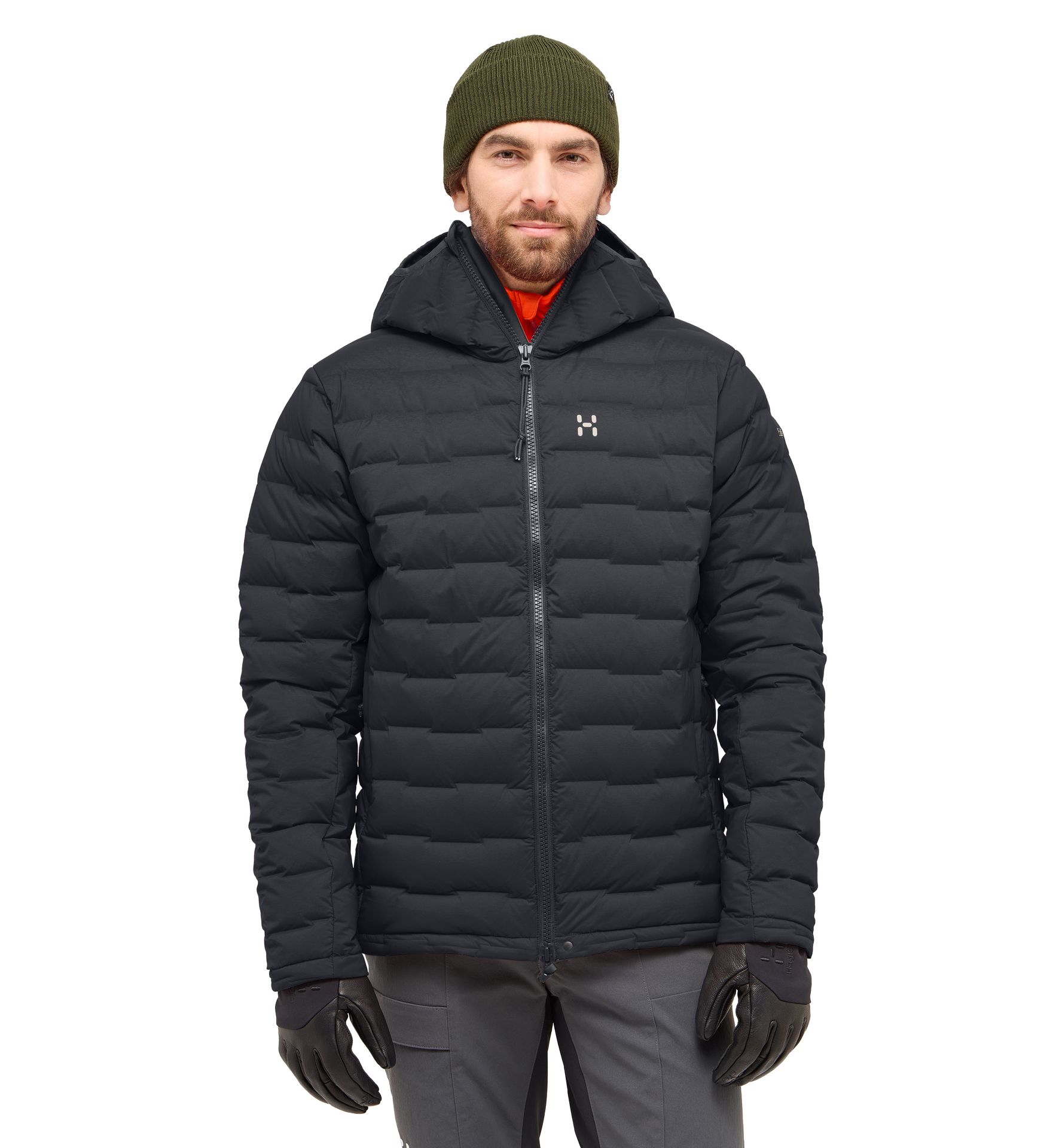 Spitz Down Hood Men True Black