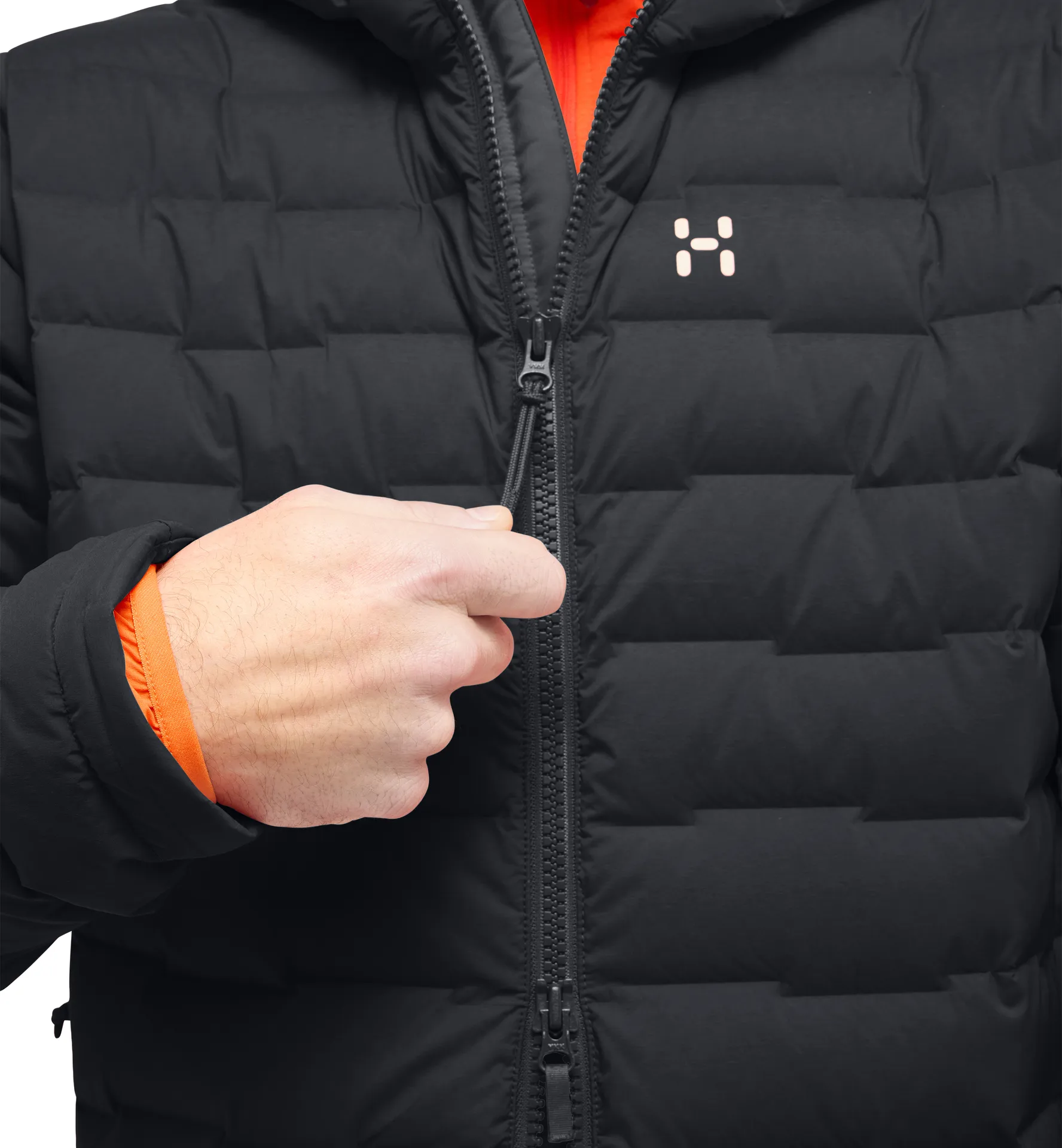 Spitz Down Hood Men True Black