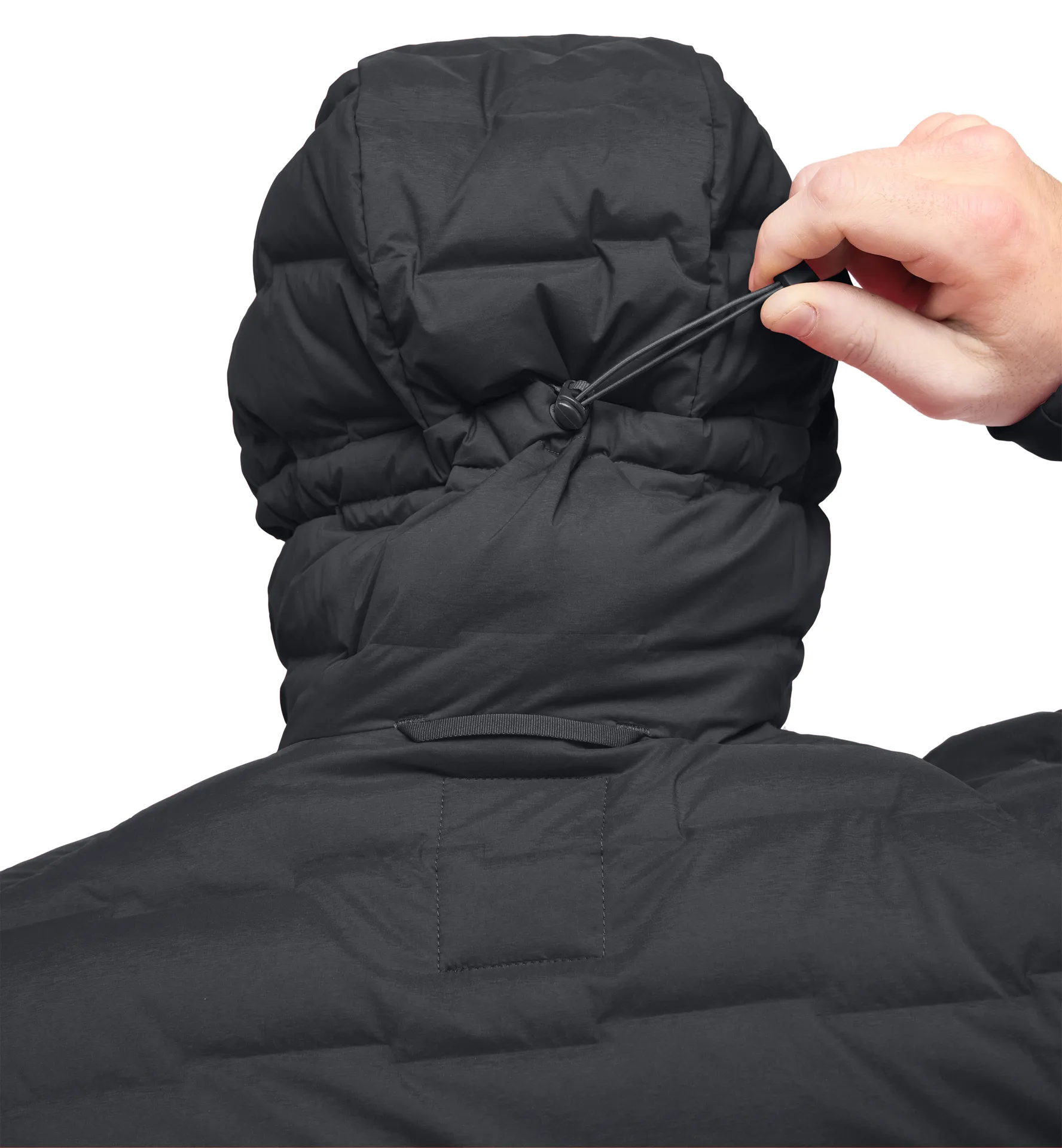 Spitz Down Hood Men True Black