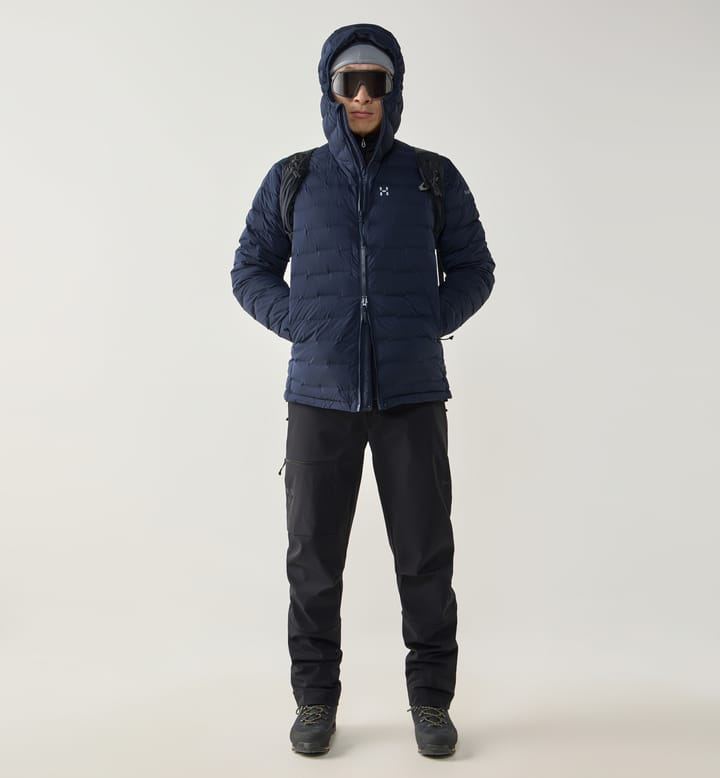 Spitz Down Hood Men Tarn Blue Spitz Down Hood Men Tarn Blue