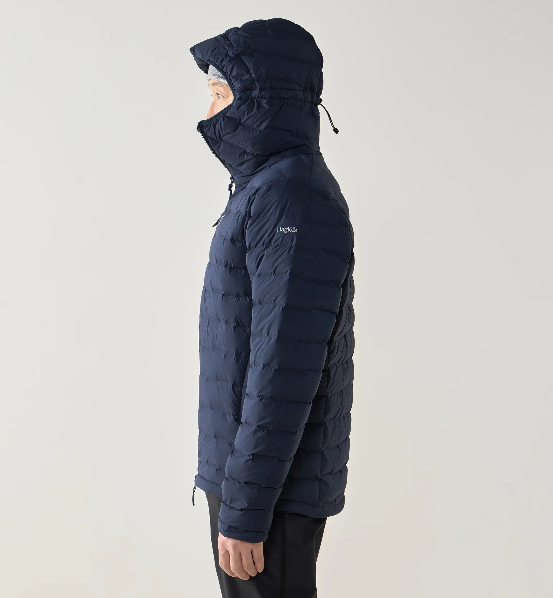 Spitz Down Hood Men Tarn Blue