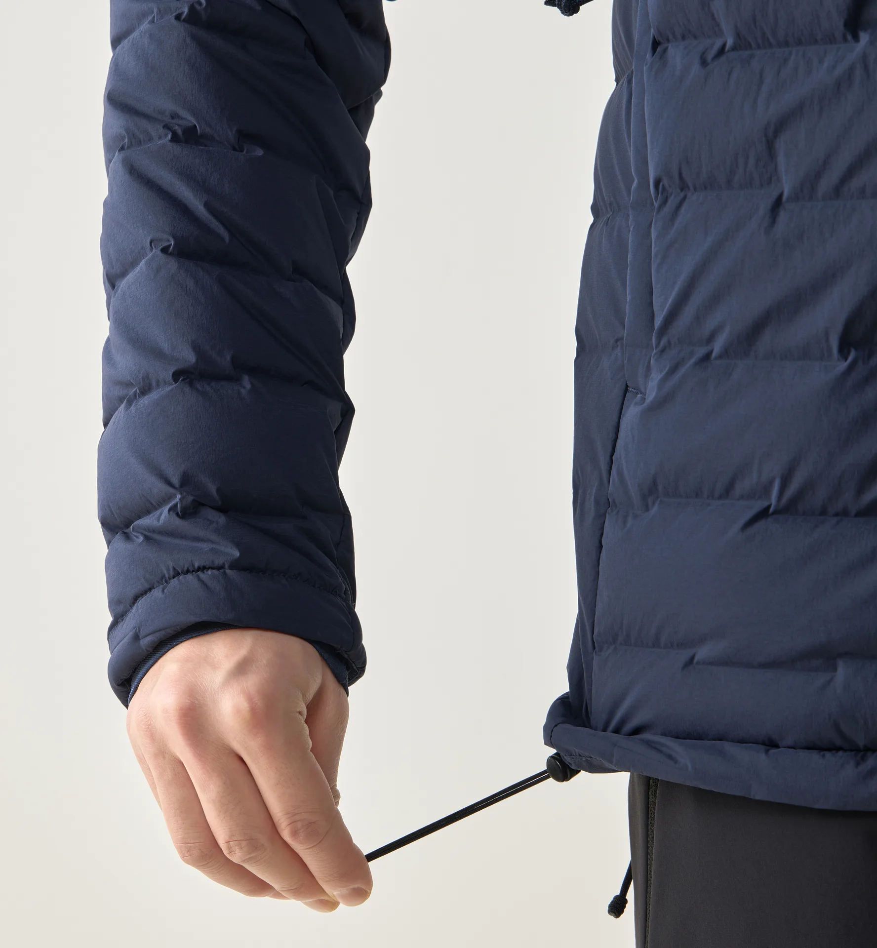 Spitz Down Hood Men Tarn Blue