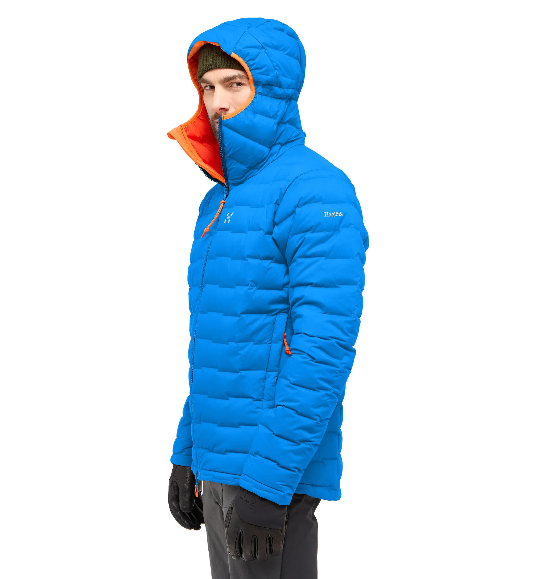 Spitz Down Hood Men Electric Blue