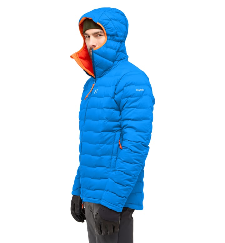 Spitz Down Hood Men Electric Blue Spitz Down Hood Men Electric Blue