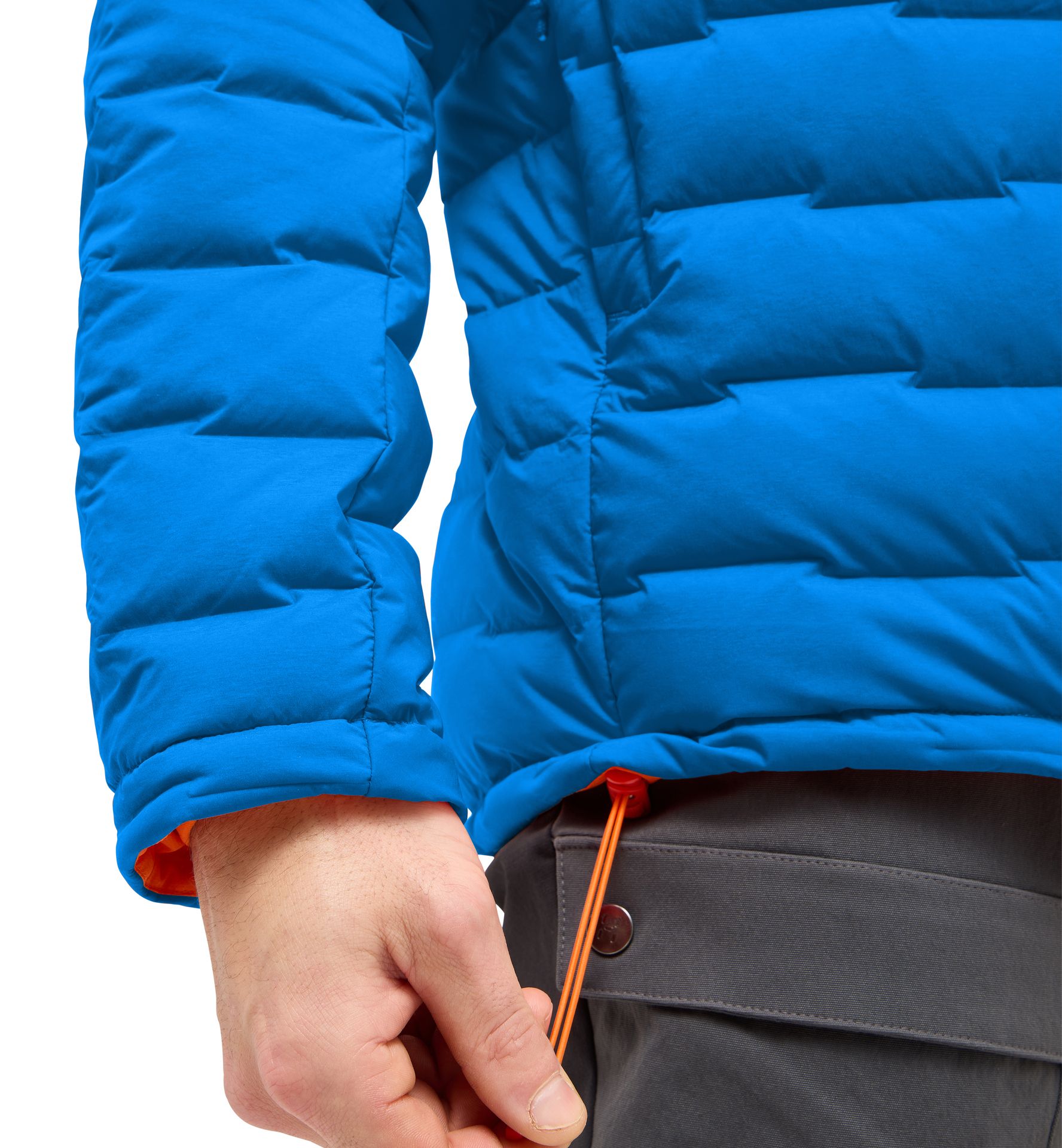 Spitz Down Hood Men Electric Blue