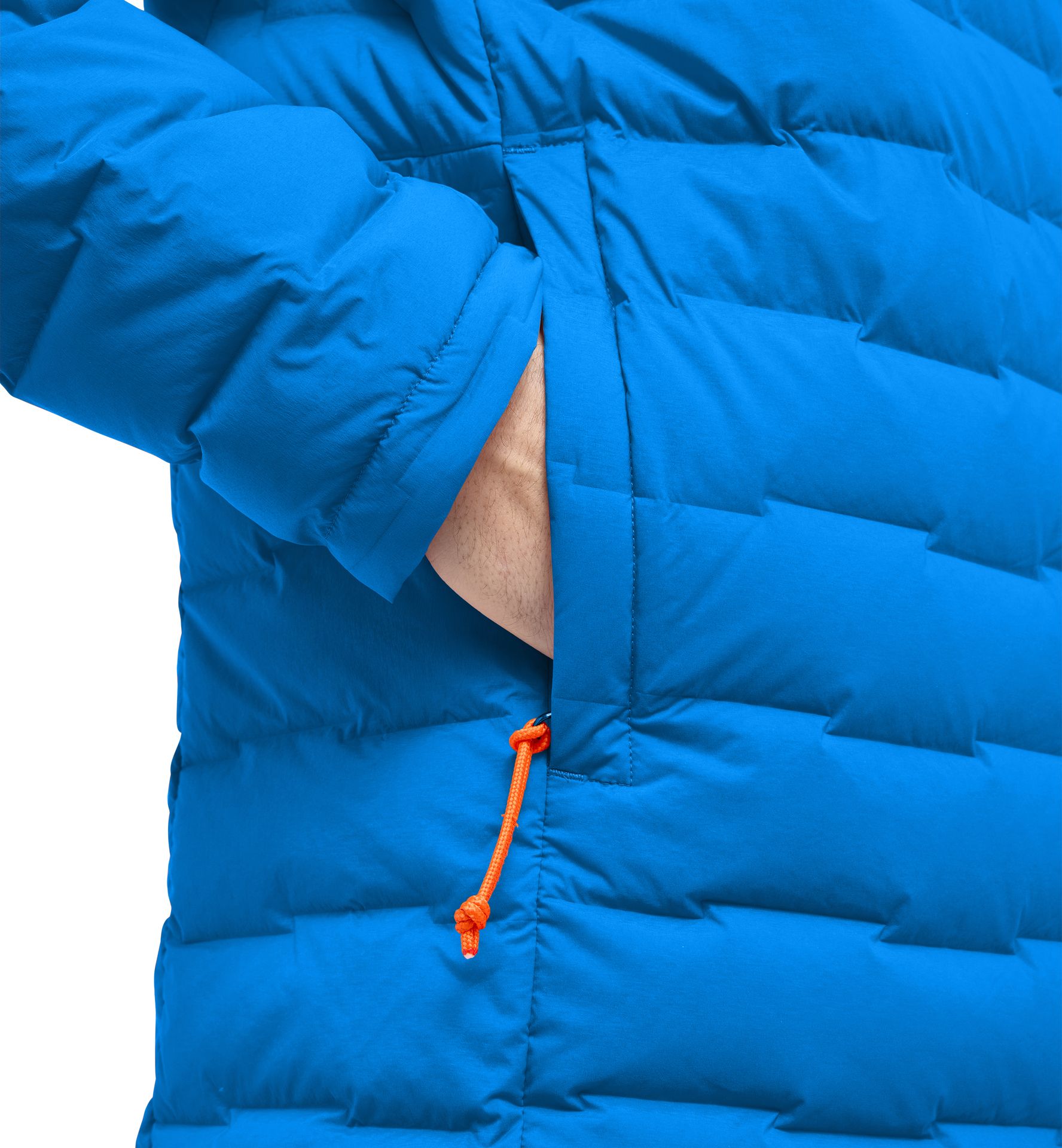 Spitz Down Hood Men Electric Blue
