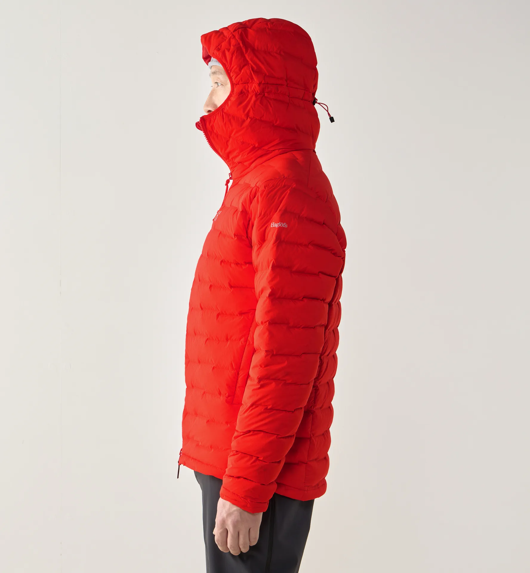 Spitz Down Hood Men Tech Red