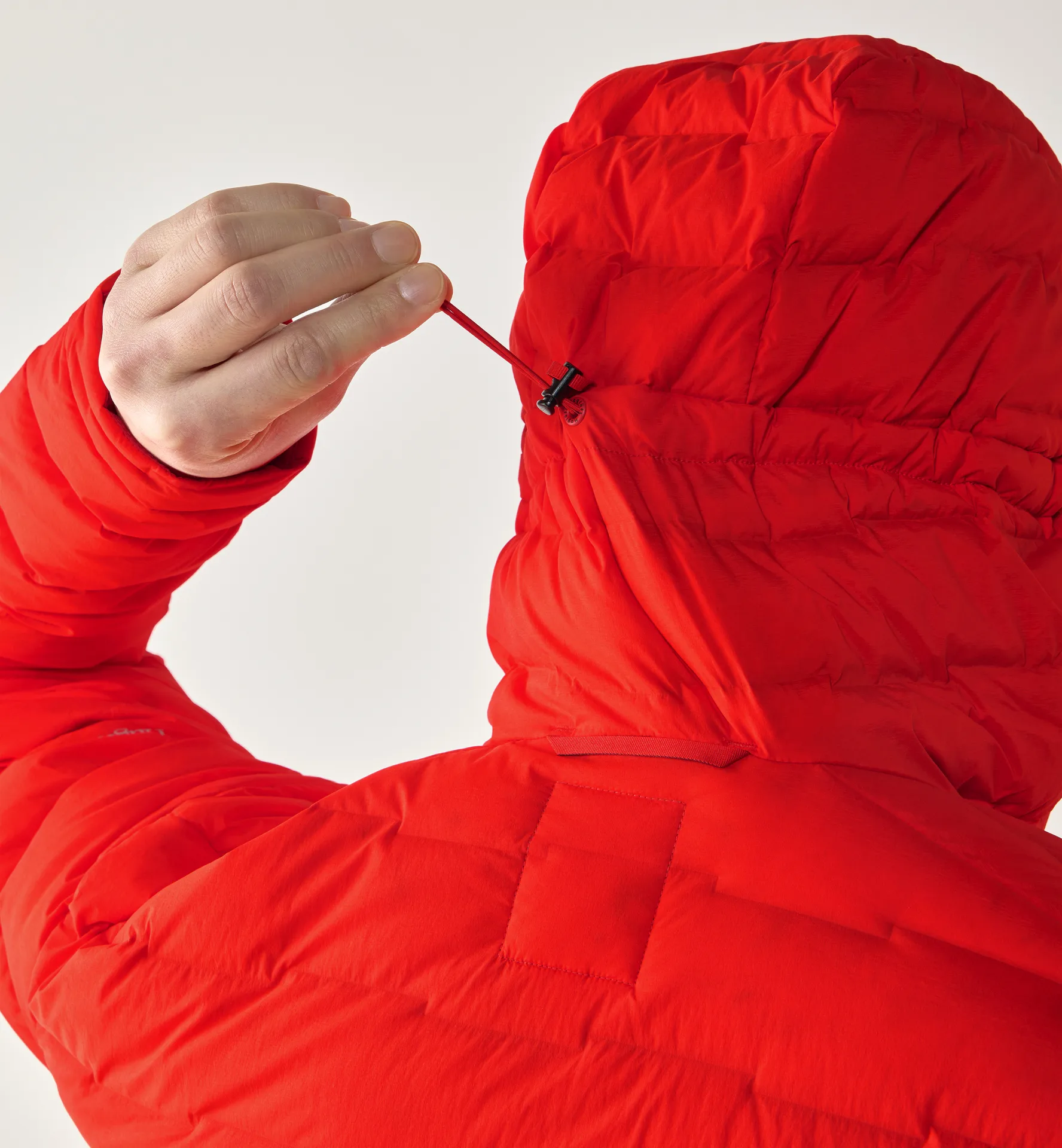 Spitz Down Hood Men Tech Red